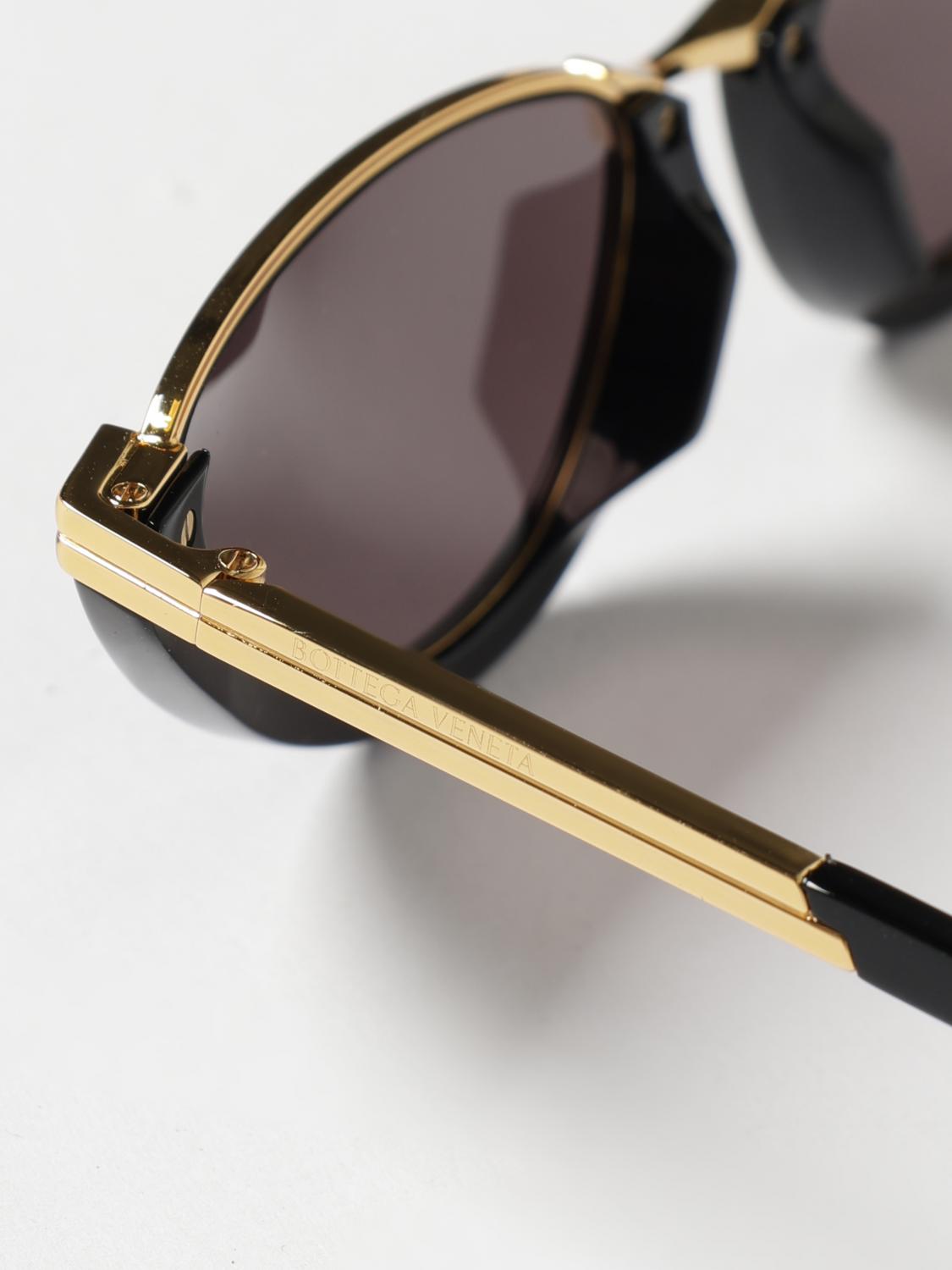 Bottega Veneta Women Bicolour Cat-Eye Sunglasses Bottega Veneta In Recycled Acetate And Metal BOTTEGA VENETA