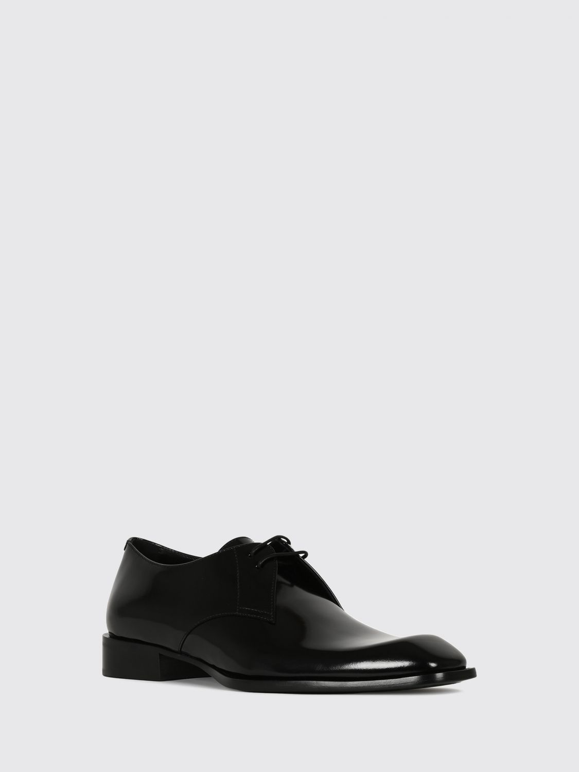 Saint Laurent Men Connor Tapered-Toe Brushed Calfskin Saint Laurent Derby Shoes SAINT LAURENT