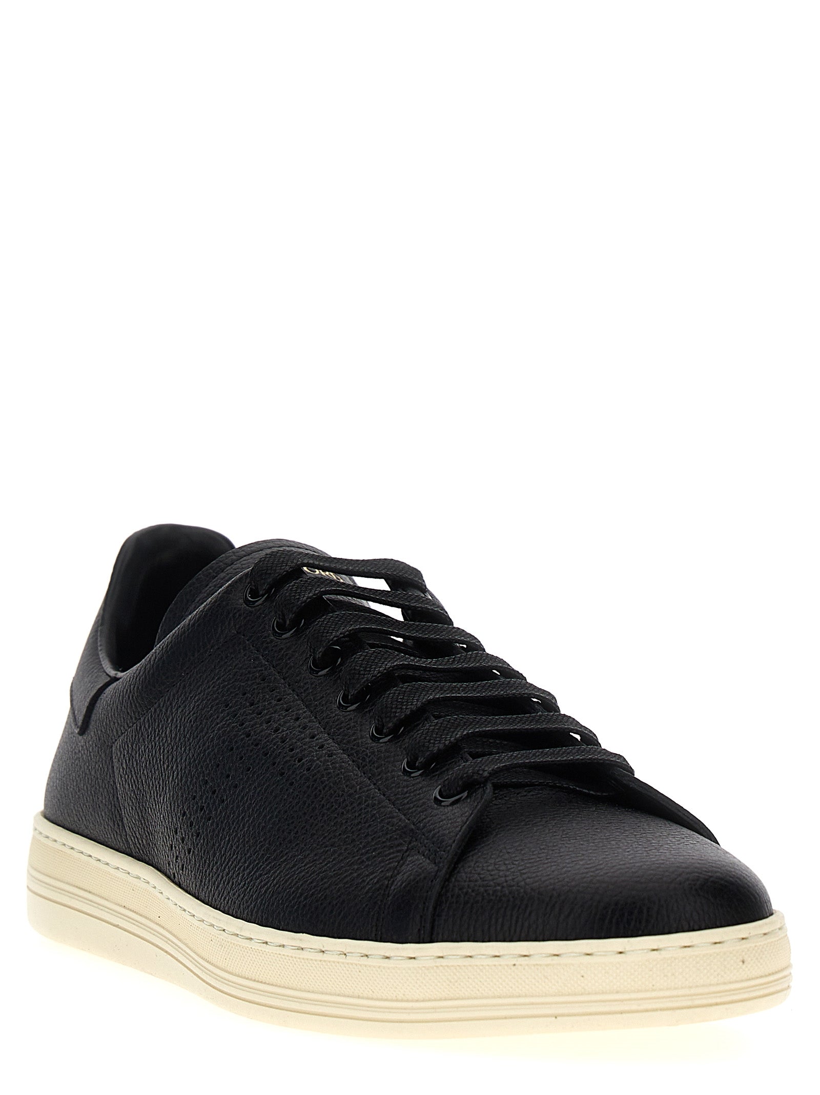 Tom Ford Men Logo Leather Sneakers TOM FORD