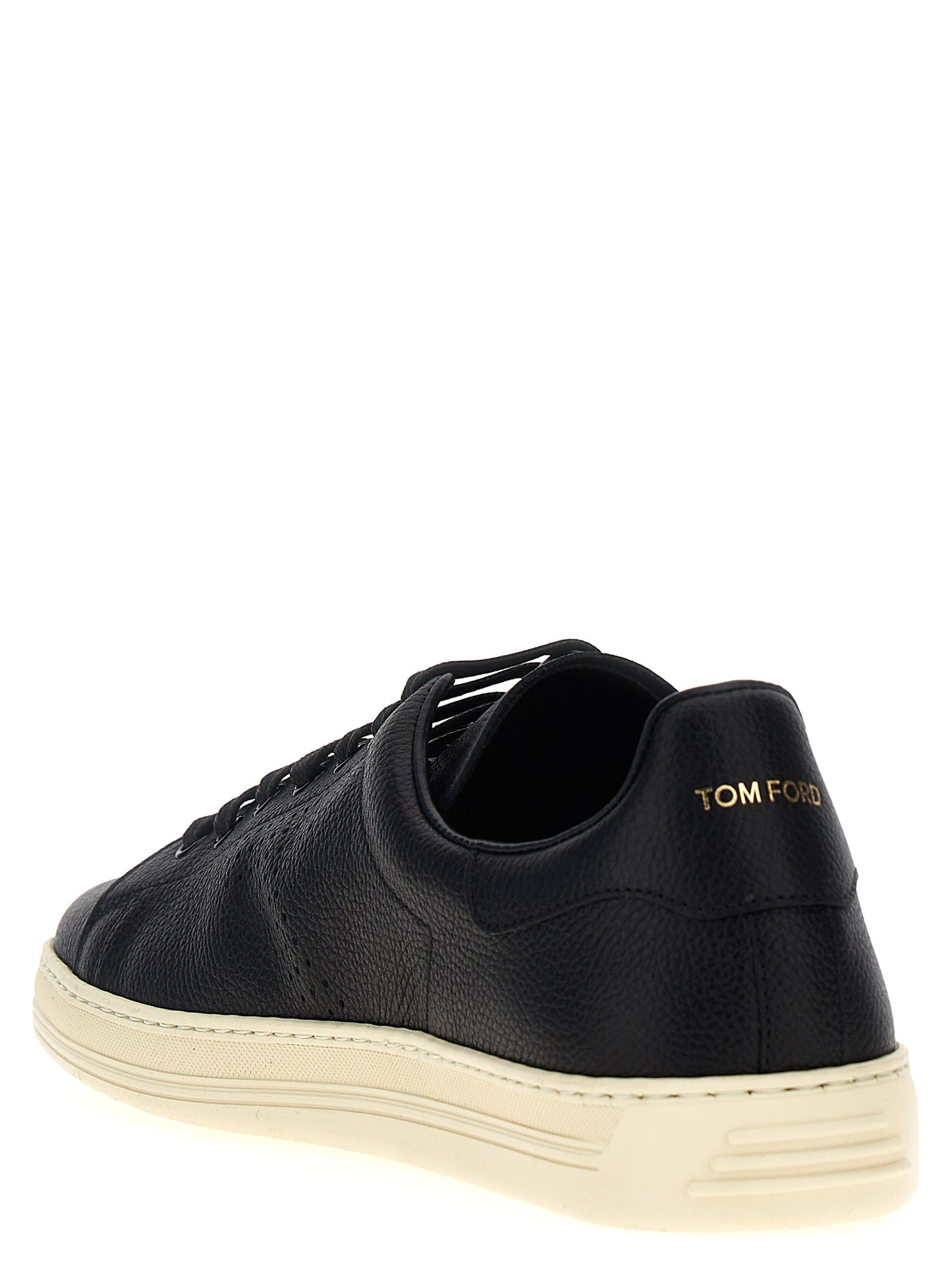 Tom Ford Men Logo Leather Sneakers TOM FORD