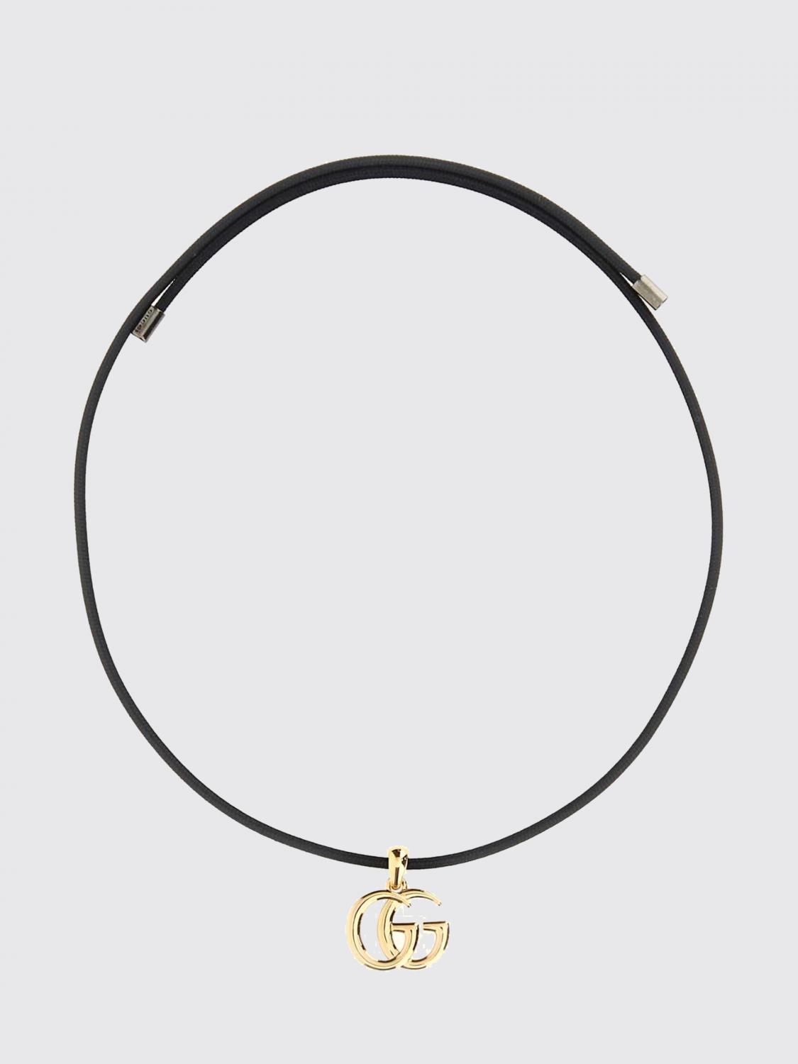 Gucci Women Gg Marmont Brass Choker Necklace Gucci With Sliding Monogram Charm GUCCI