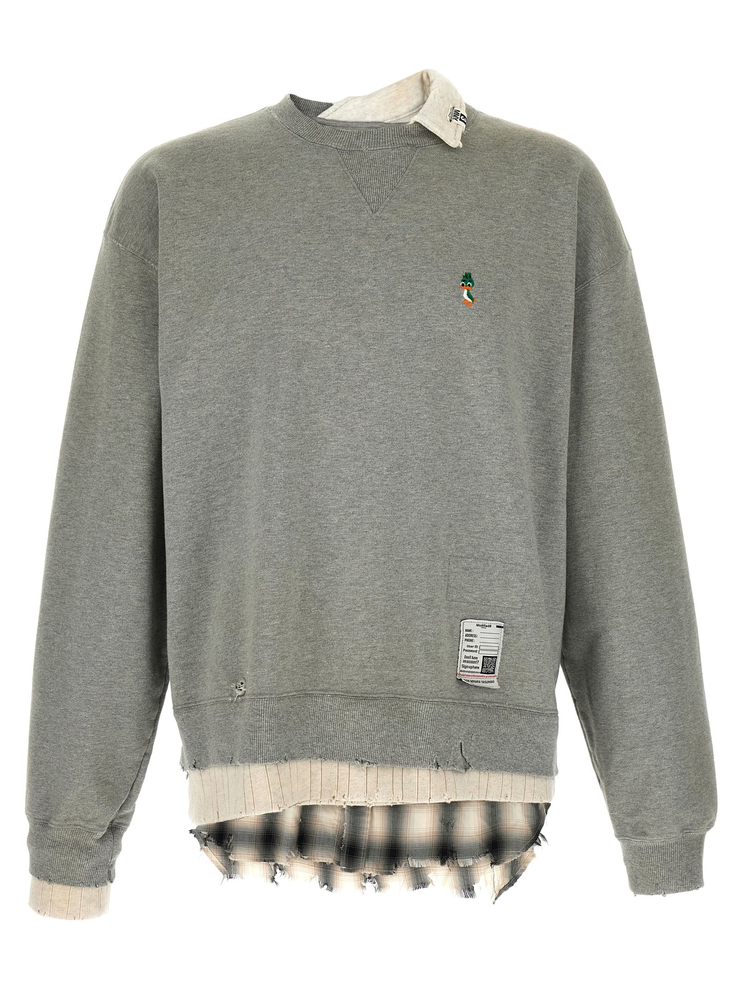 Maison Mihara Yasuhiro Men Three Layer Sweatshirt MAISON MIHARA YASUHIRO