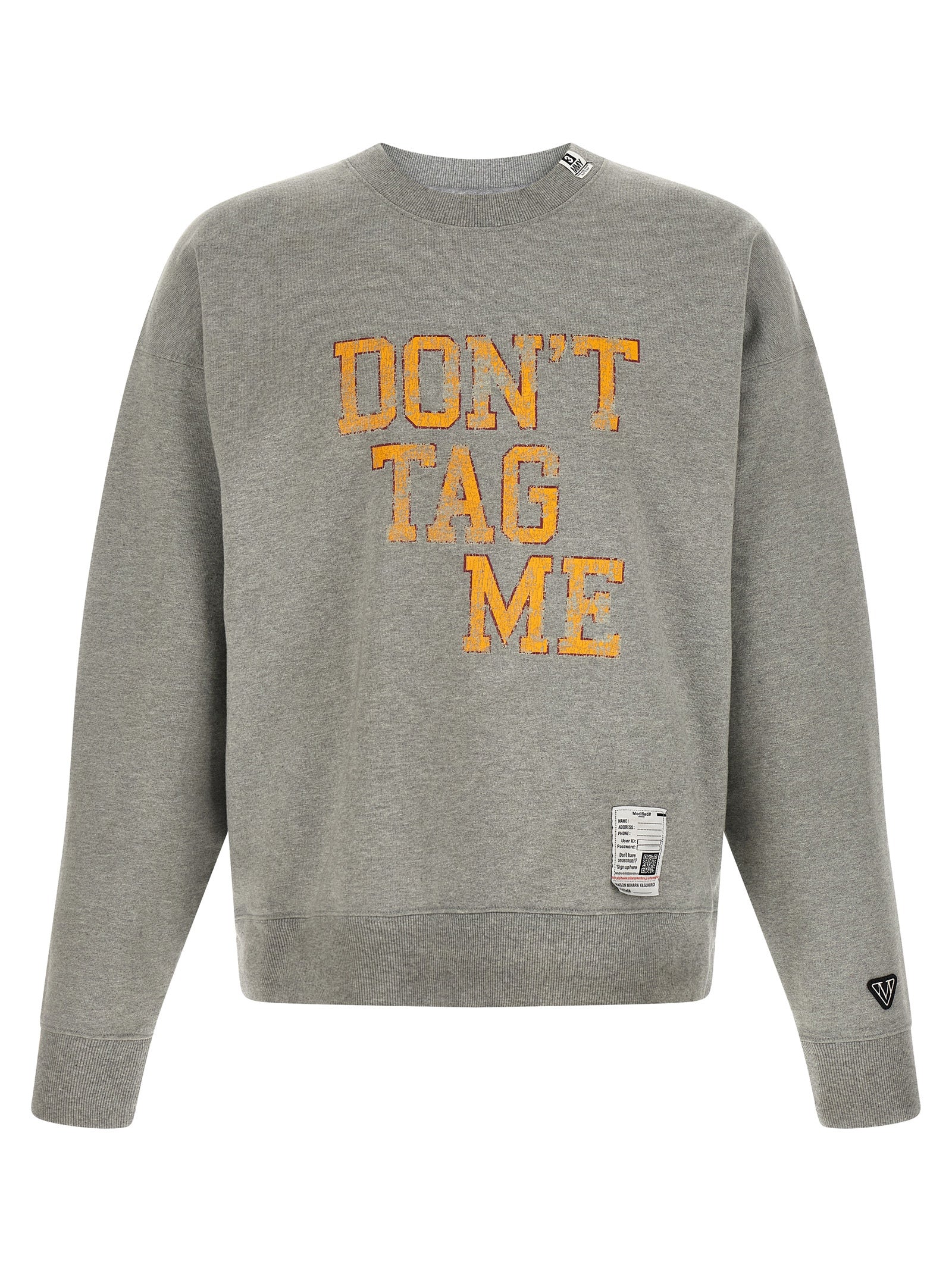 Maison Mihara Yasuhiro Men 'Don't Tag Me' Sweatshirt MAISON MIHARA YASUHIRO