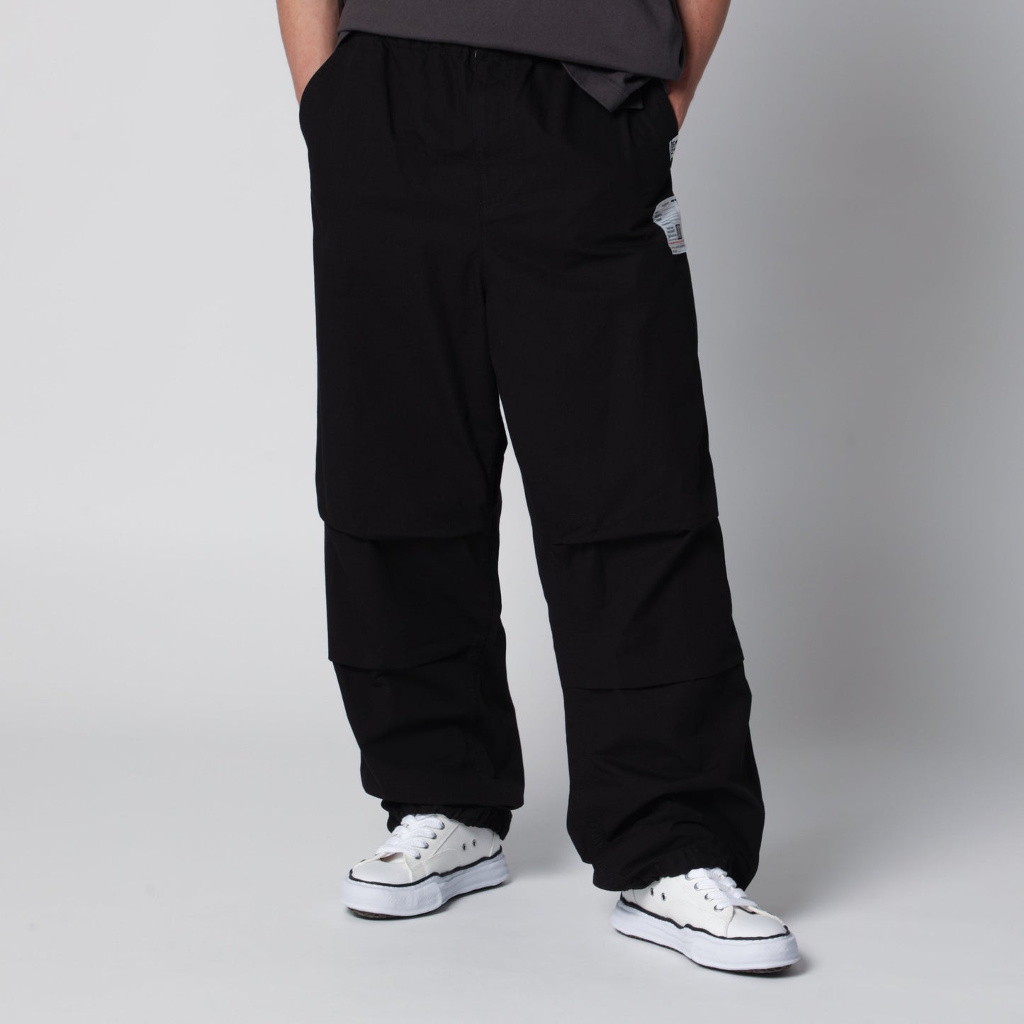 Maison Mihara Yasuhiro Black Cotton Ripstop Parachute Trousers Men MAISON MIHARA YASUHIRO