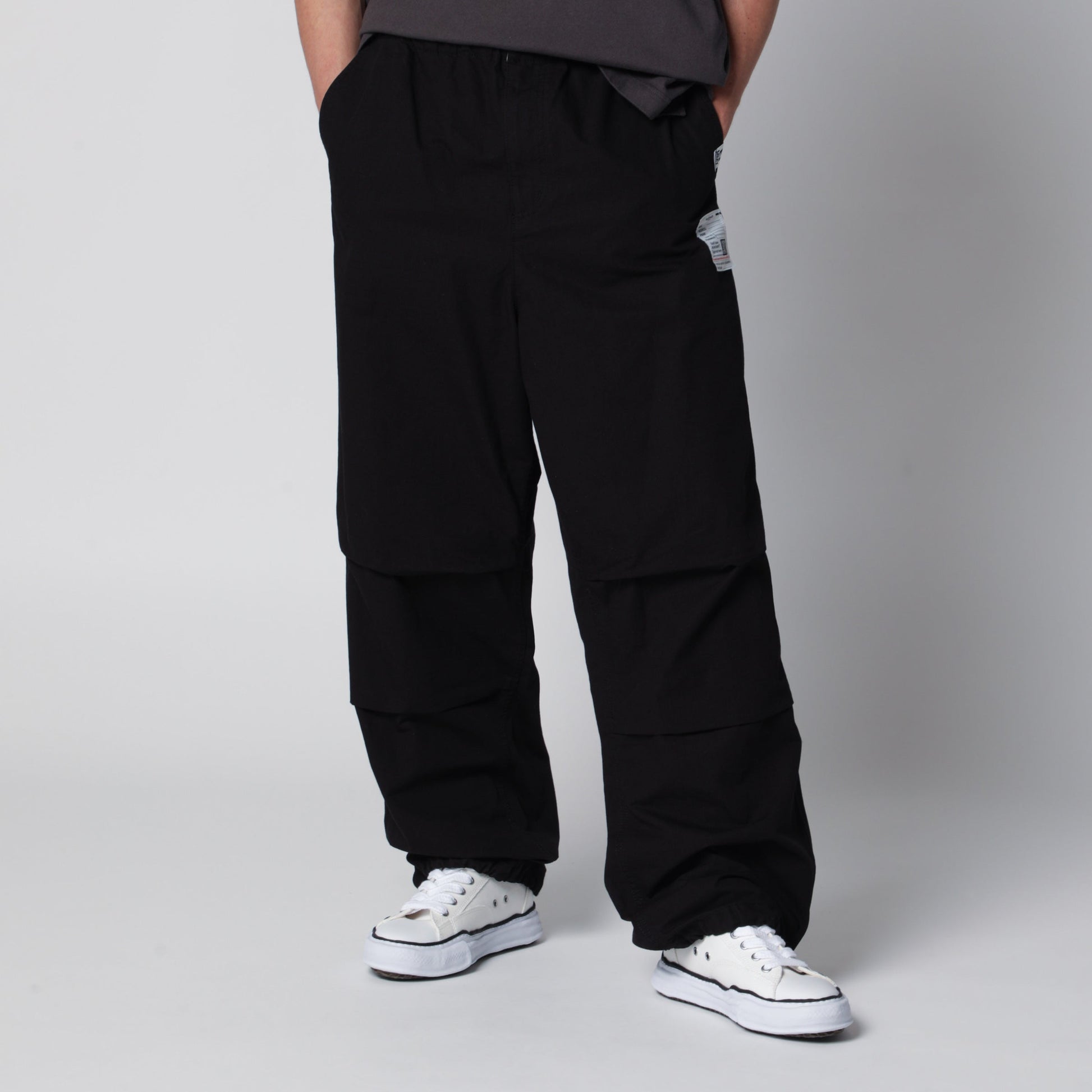 Maison Mihara Yasuhiro Black Cotton Ripstop Parachute Trousers Men MAISON MIHARA YASUHIRO