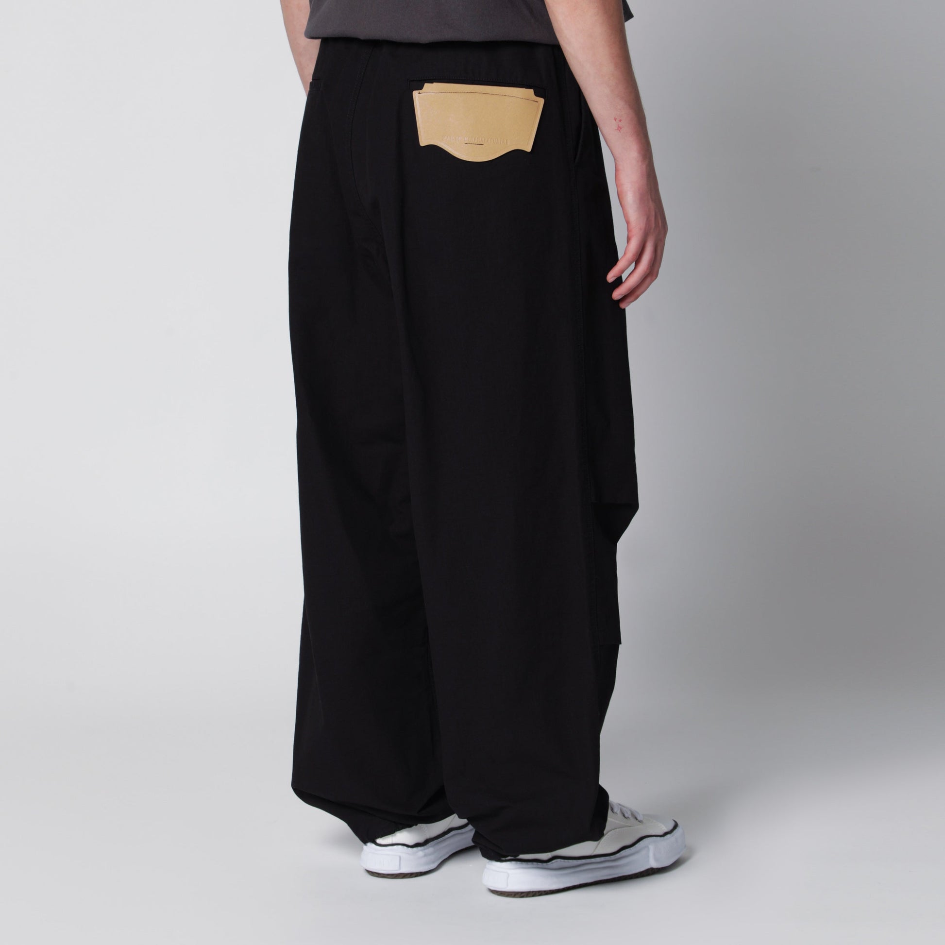 Maison Mihara Yasuhiro Black Cotton Ripstop Parachute Trousers Men MAISON MIHARA YASUHIRO