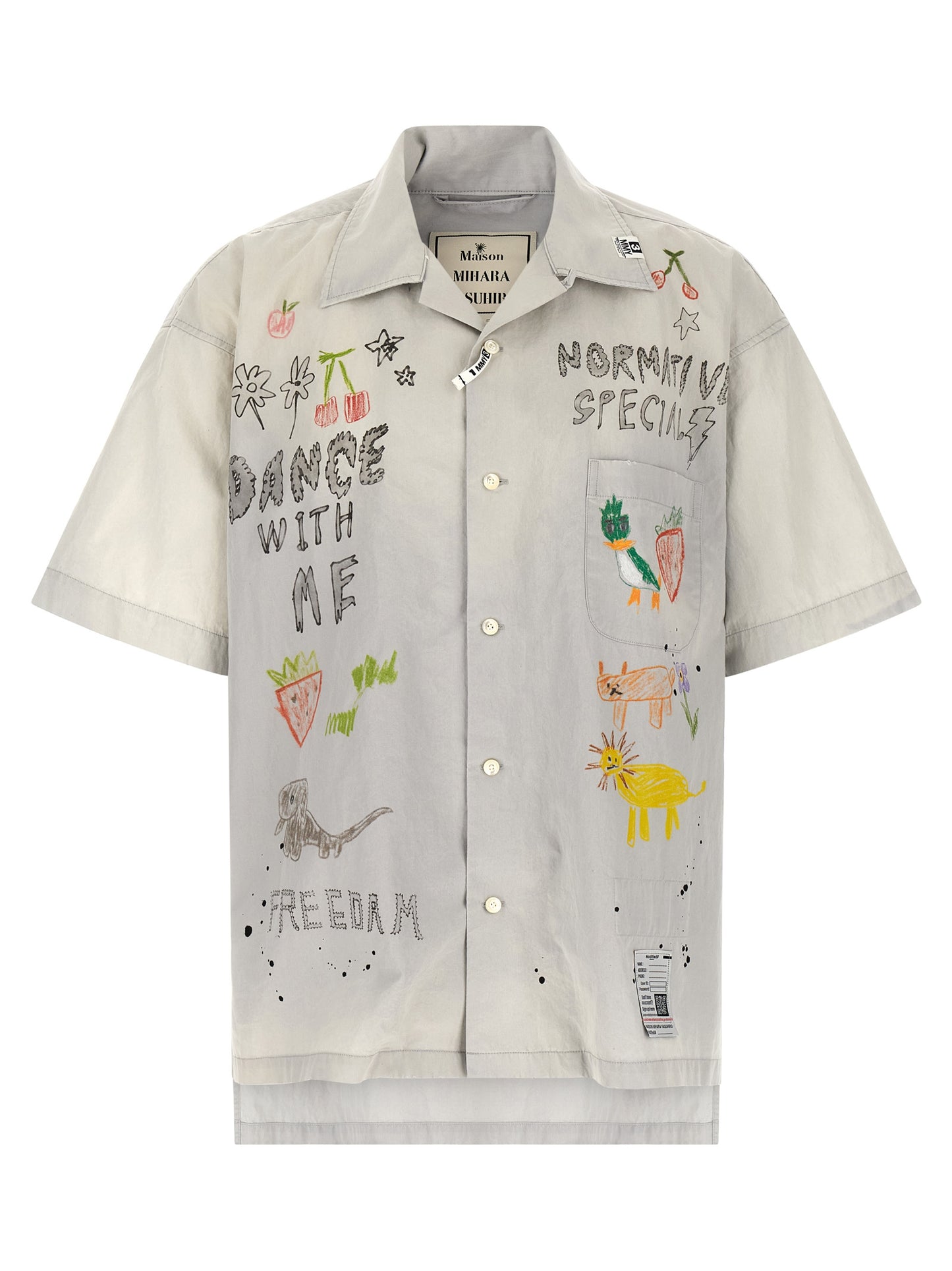 Maison Mihara Yasuhiro Men Graffiti Print Shirt MAISON MIHARA YASUHIRO