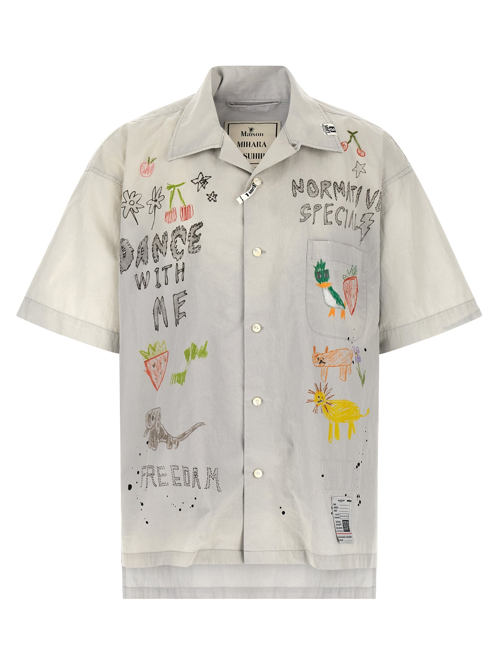 Maison Mihara Yasuhiro Men Graffiti Print Shirt MAISON MIHARA YASUHIRO