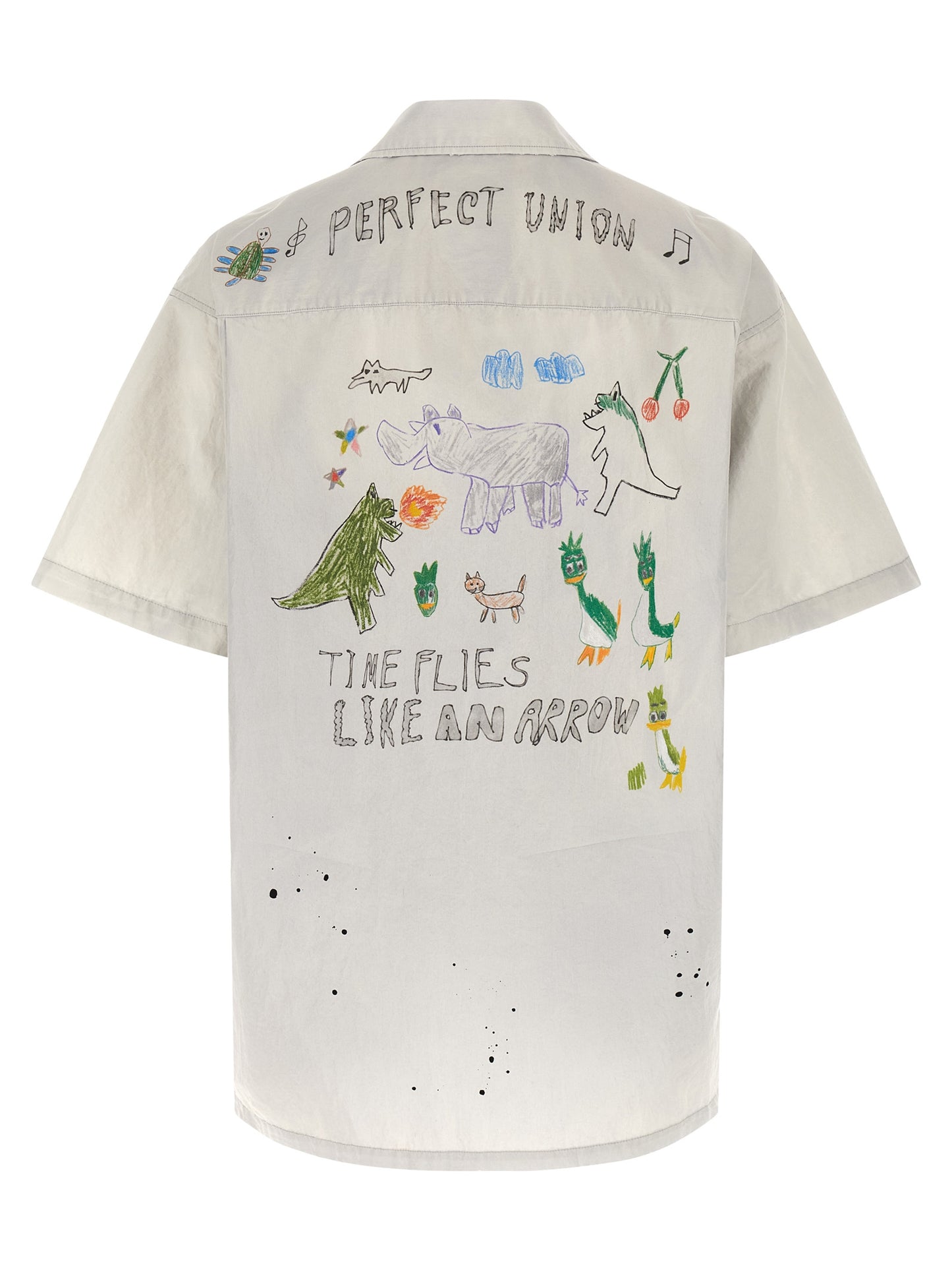 Maison Mihara Yasuhiro Men Graffiti Print Shirt MAISON MIHARA YASUHIRO