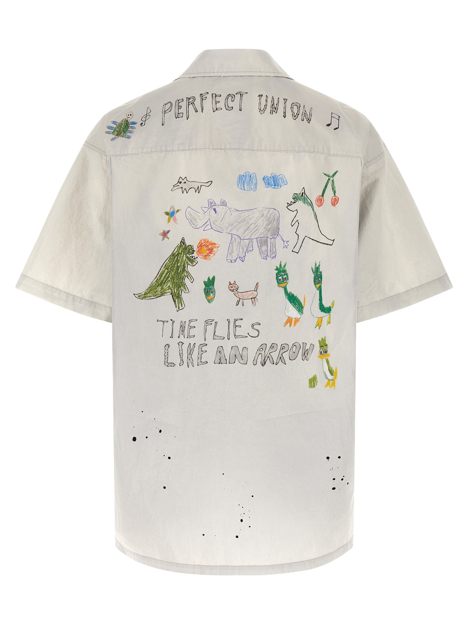 Maison Mihara Yasuhiro Men Graffiti Print Shirt MAISON MIHARA YASUHIRO