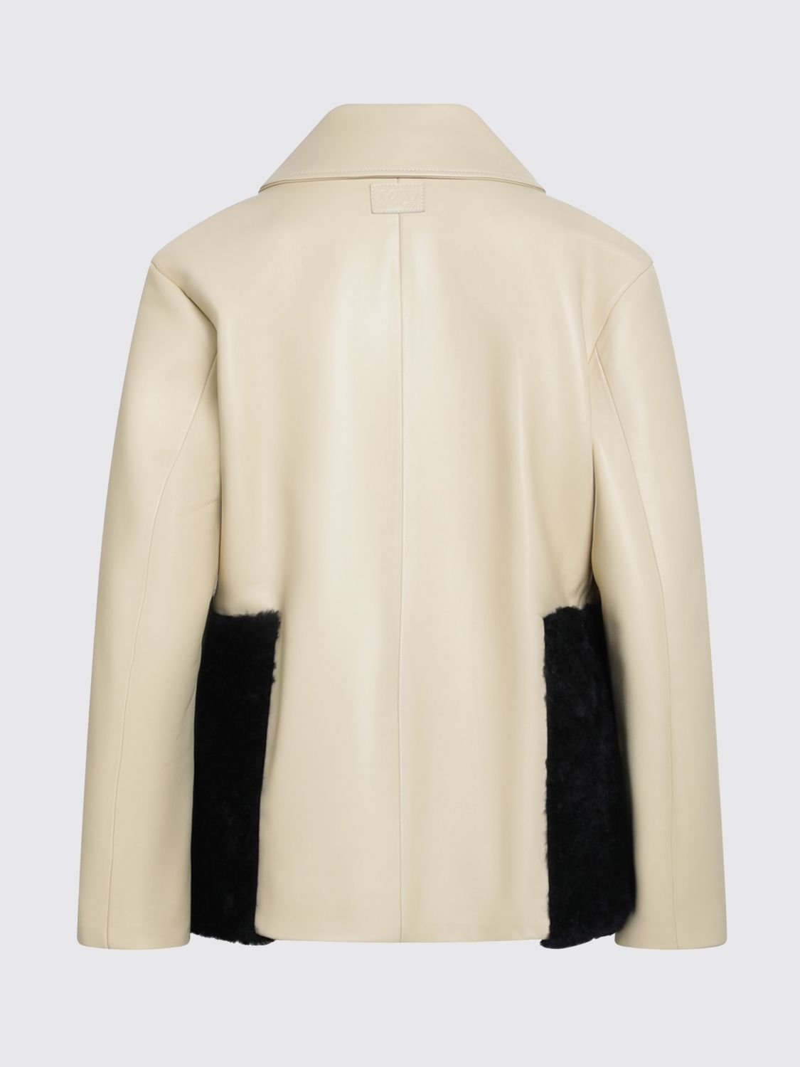Loewe Women Loewe Lamb Nappa Shirt Jacket With Patch Pockets LOEWE