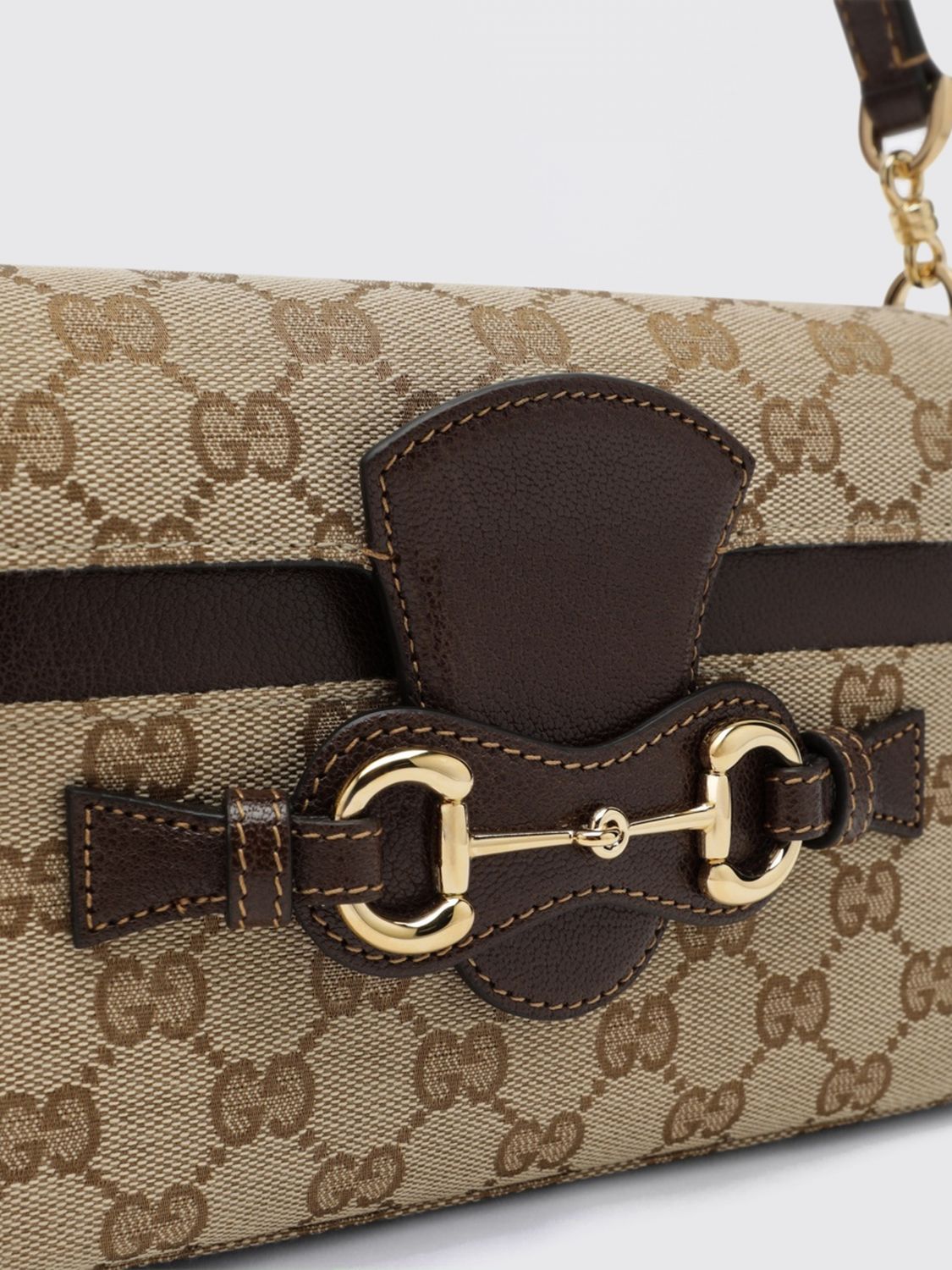 Gucci Women Horsebit Duomo Mini Handbag Gucci In Gg Jacquard And Leather GUCCI