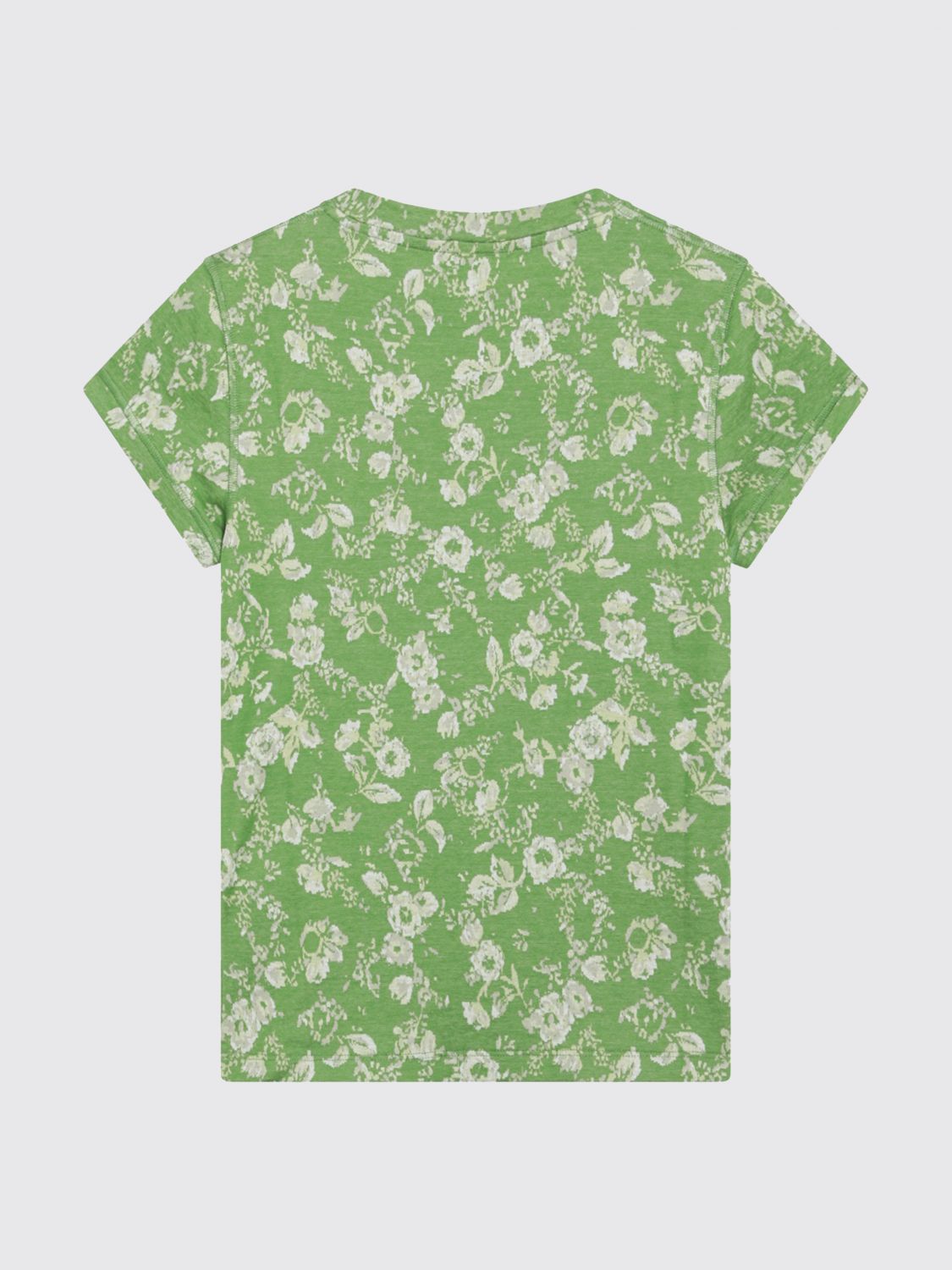 Loewe Women Loewe Slim Fit Floral Print And Logo Cotton T-Shirt LOEWE