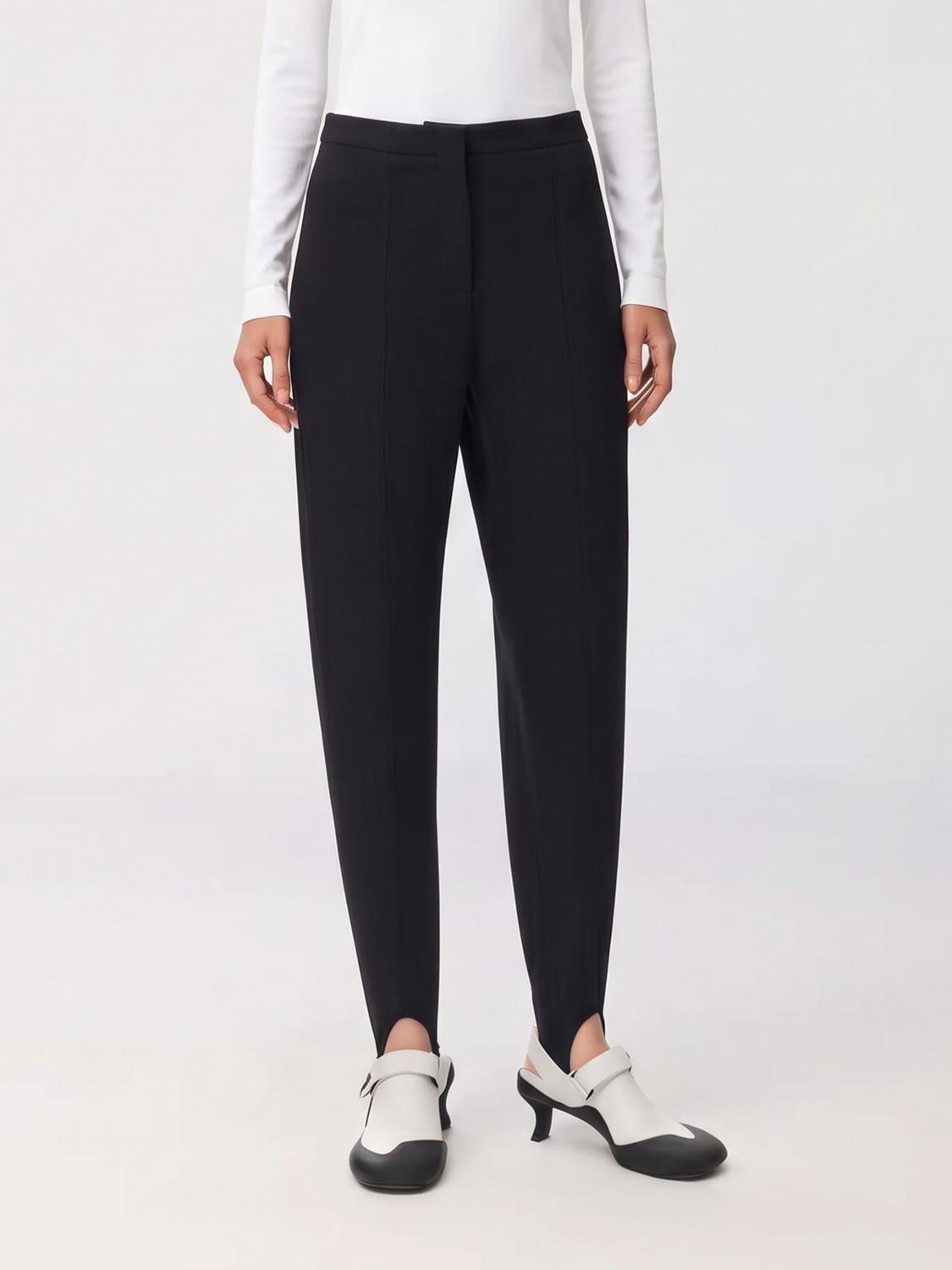 Loewe Women Loewe Slim Fit Skinny Trousers In Wool Blend With Mid-Rise Waist LOEWE