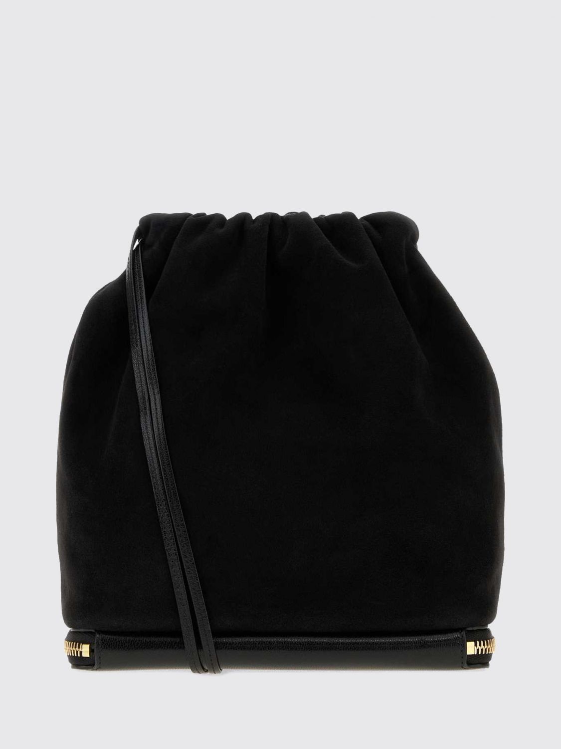 Alaia Women Le Pochon Mini Suede Bucket Bag Alaia With Drawstring Closure ALAIA