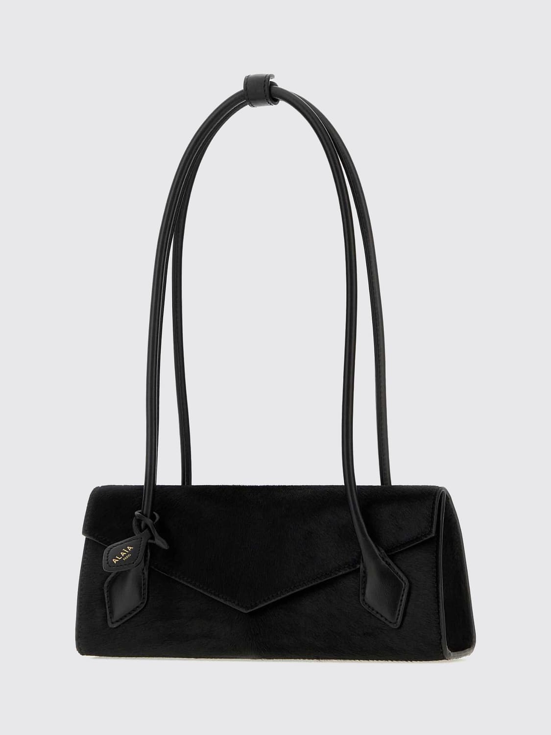 Alaia Women Le Teckel Flap Leather Shoulder Bag Alaia With Envelope Closure ALAIA