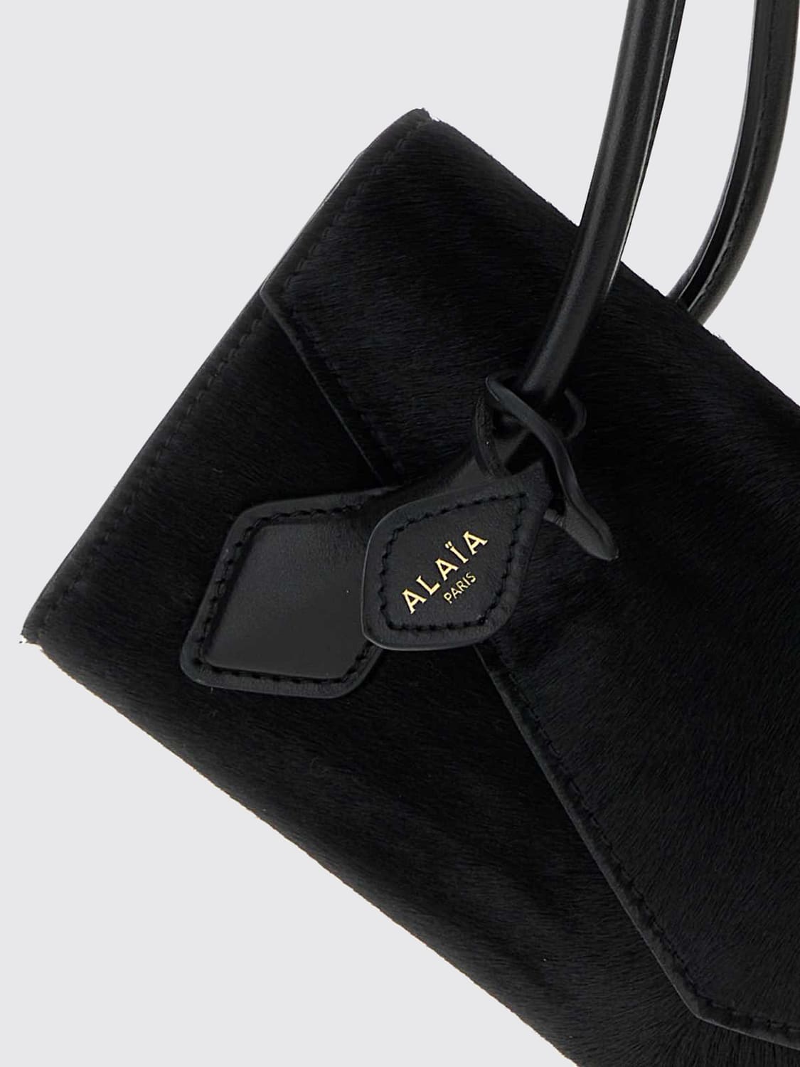 Alaia Women Le Teckel Flap Leather Shoulder Bag Alaia With Envelope Closure ALAIA