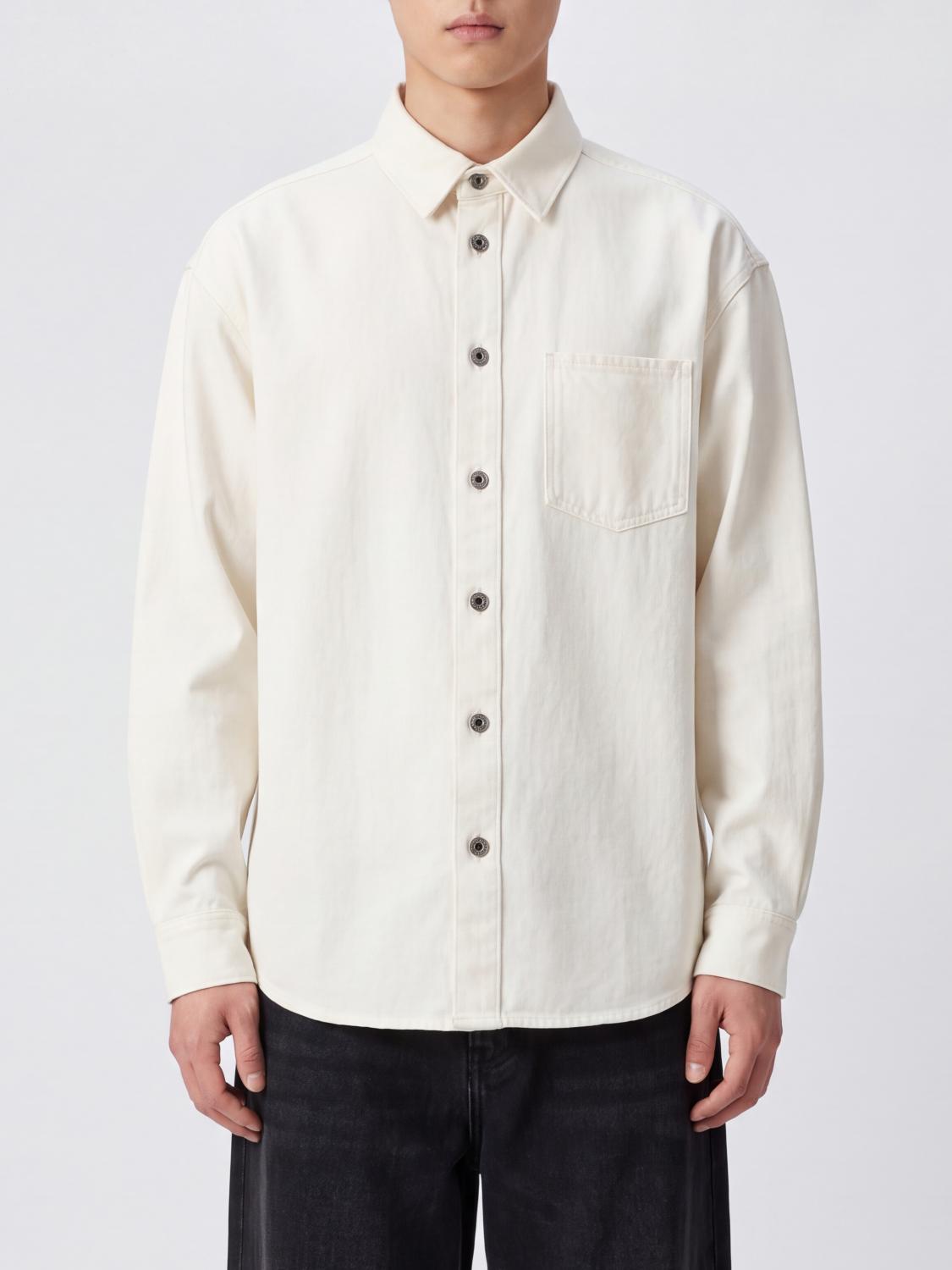 Loewe Men Cotton Shirt Jacket Loewe With Metal Buttons LOEWE