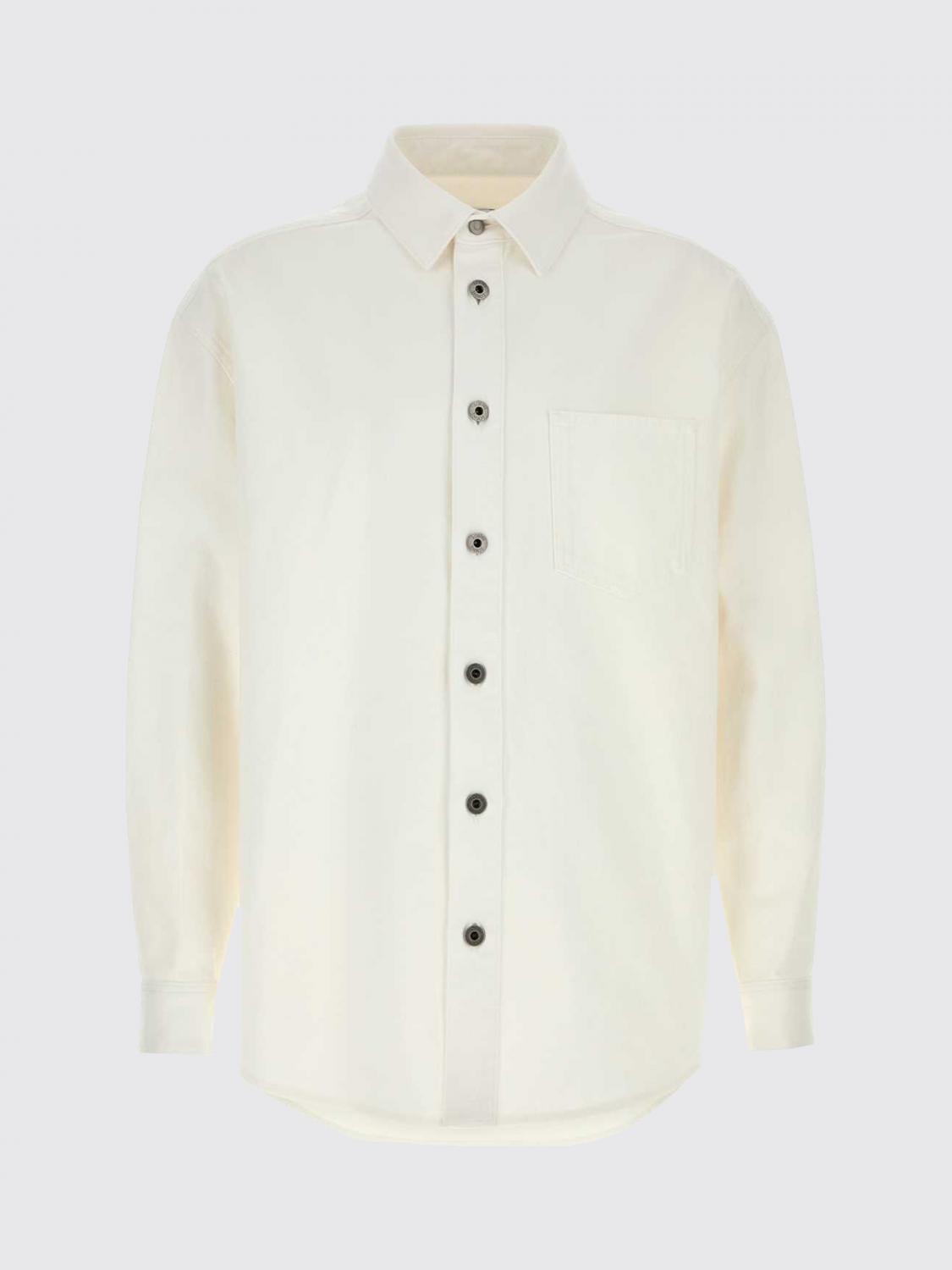 Loewe Men Cotton Shirt Jacket Loewe With Metal Buttons LOEWE