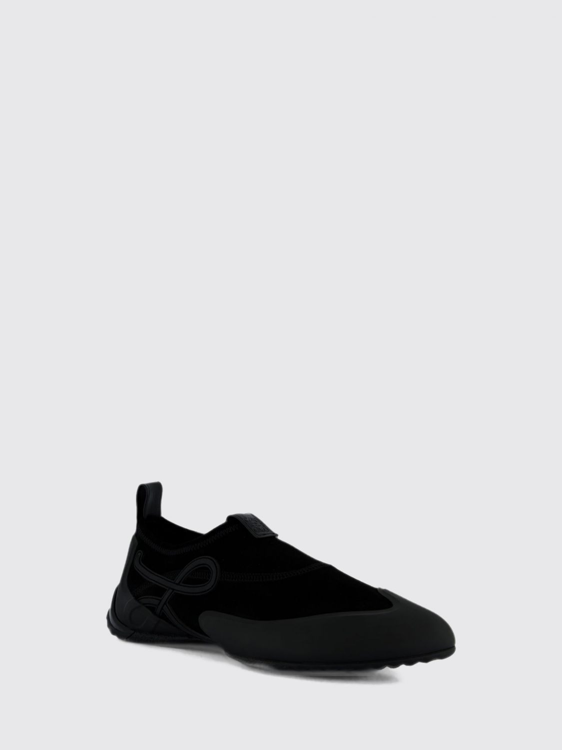 Loewe Men Loewe Grip Aqua Suede Slip-On Trainers With Rubber Sole LOEWE