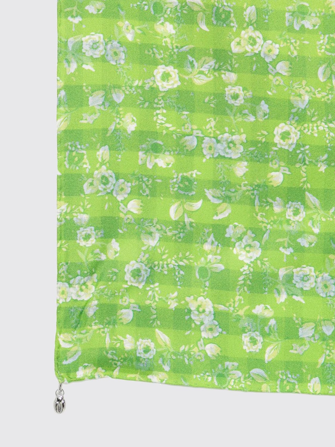 Loewe Women Cosima Von Bonin X Loewe Floral Print Silk Twill Scarf LOEWE
