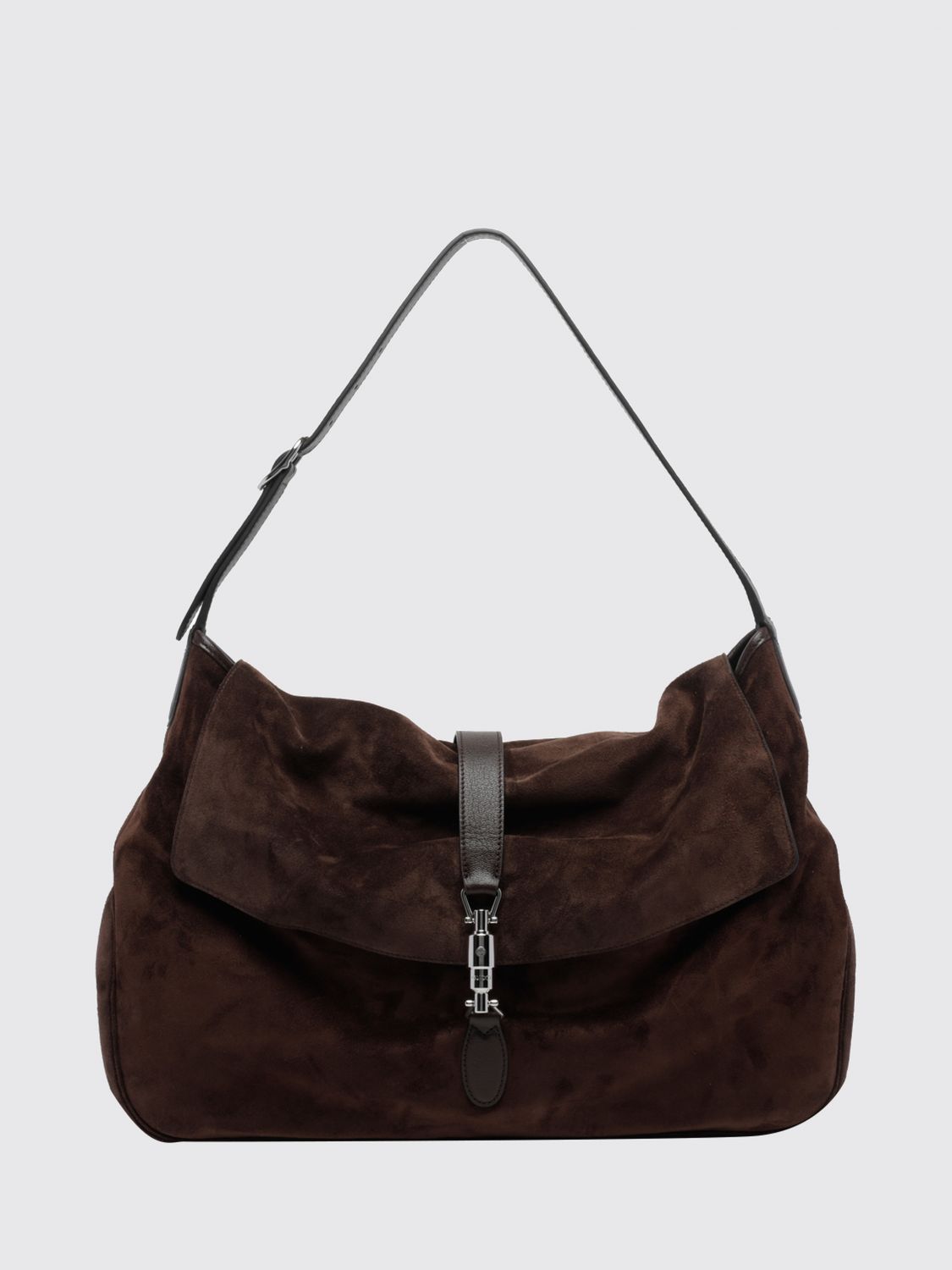 Gucci Men Jackie Flap Suede Calfskin Messenger Bag Gucci GUCCI