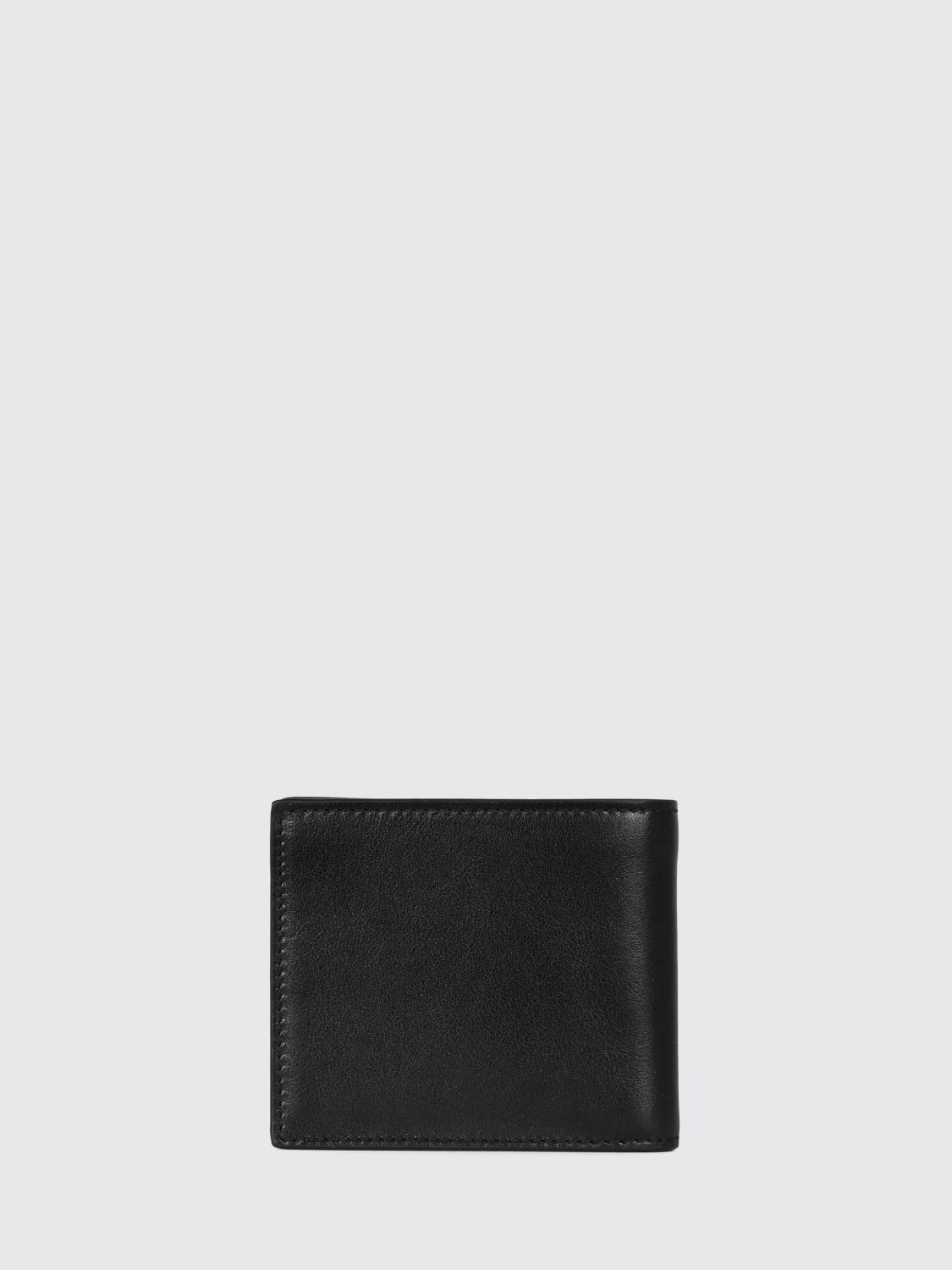 Gucci Men Smooth Calfskin Bifold Wallet Gucci With Metal Logo GUCCI