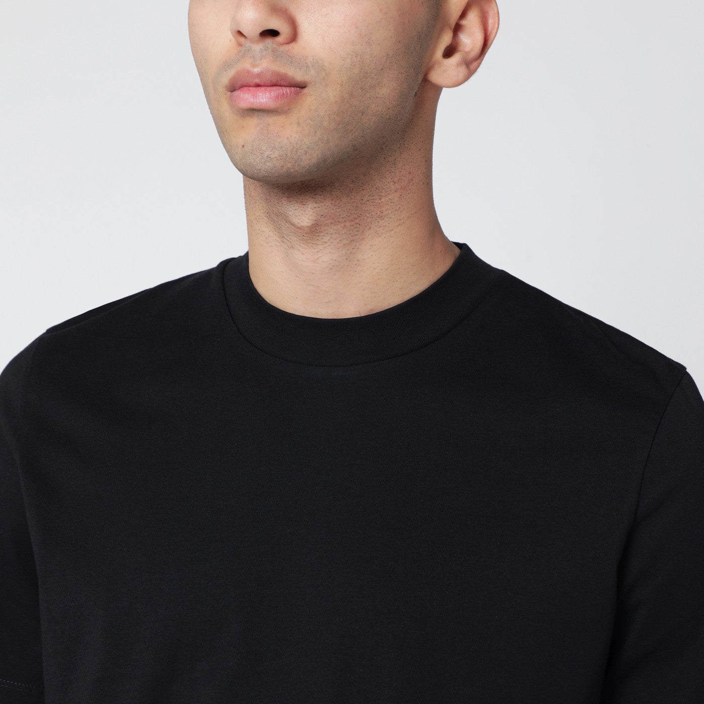 Jil Sander Black Cotton T-Shirt Men JIL SANDER