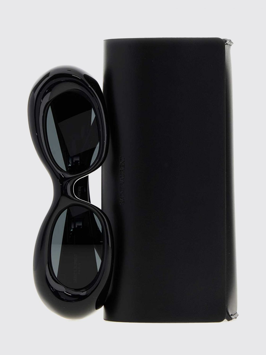 Saint Laurent Women Saint Laurent Teardrop Acetate Sunglasses With Contrast Logo SAINT LAURENT