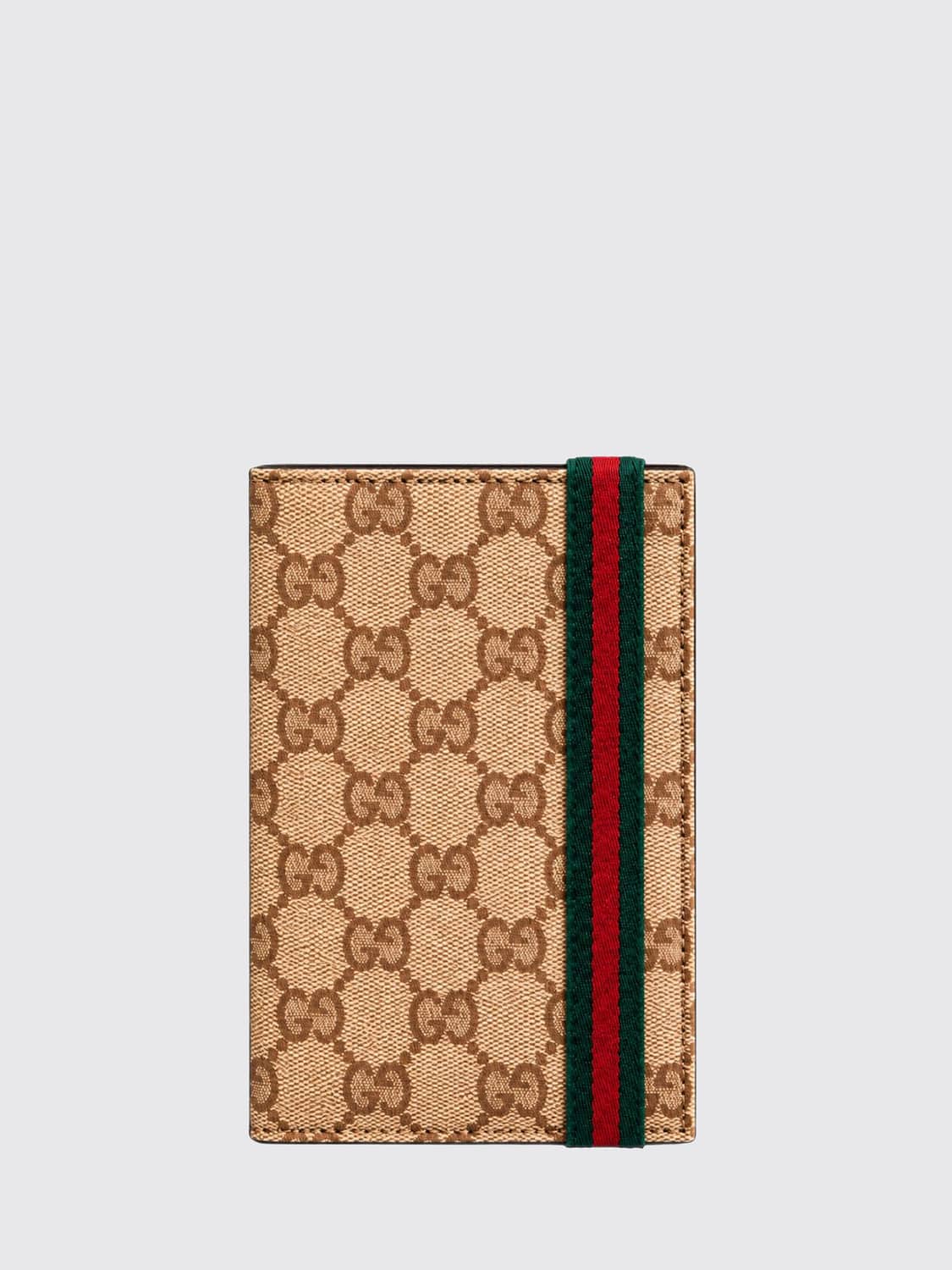 Gucci Men Gucci Gg Supreme Bifold Wallet With Web Stripe Detail GUCCI