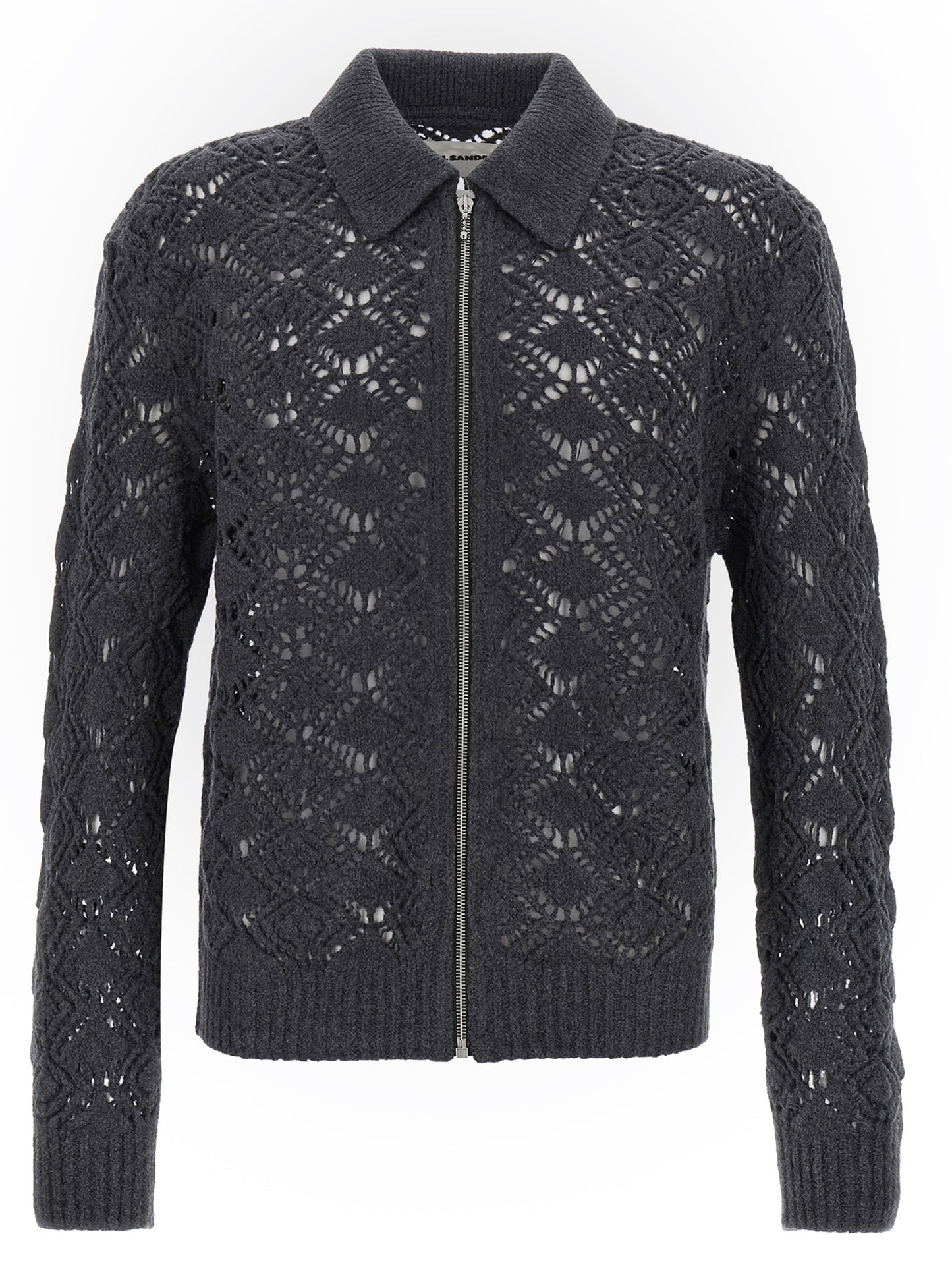 Jil Sander Men Openwork Wool Cardigan JIL SANDER