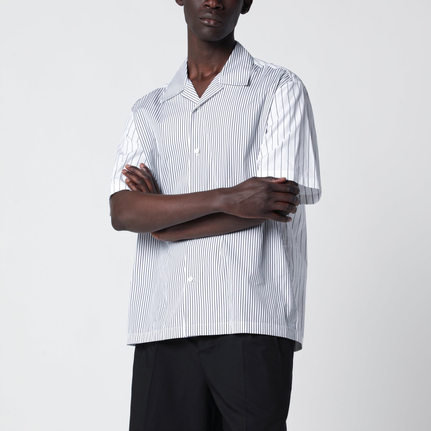 Jil Sander Shirt In Lightweight Striped Cotton Men JIL SANDER