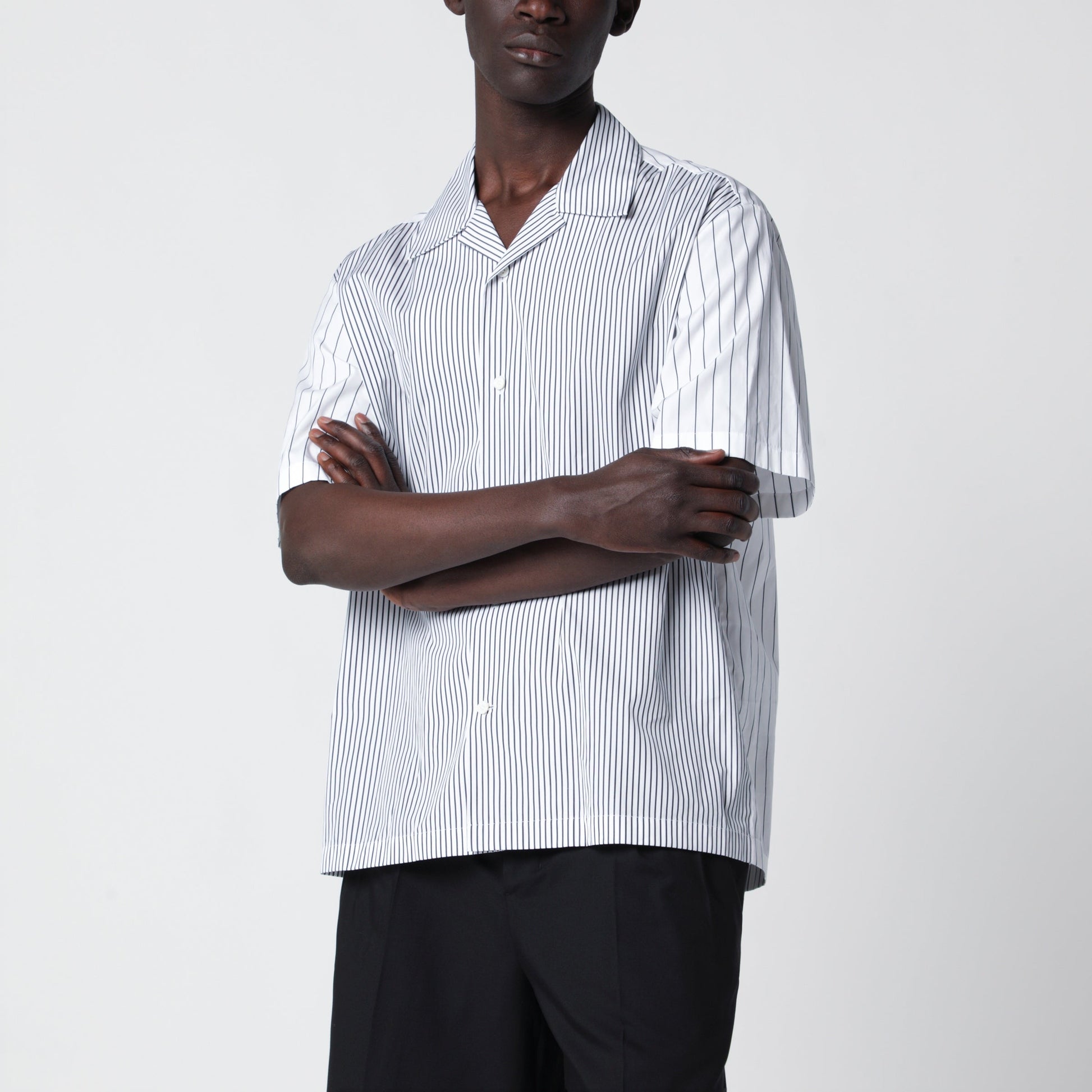 Jil Sander Shirt In Lightweight Striped Cotton Men JIL SANDER