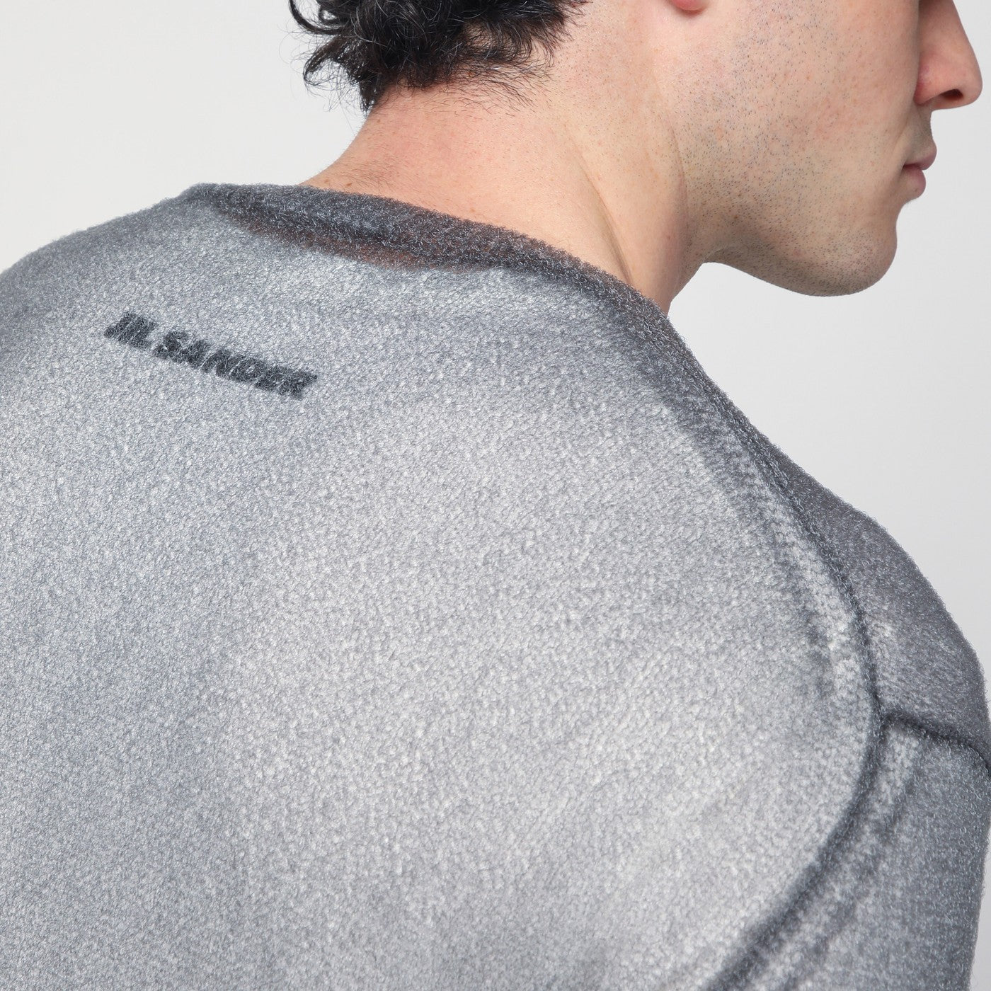 Jil Sander Grey Jumper With Layered Design Men JIL SANDER