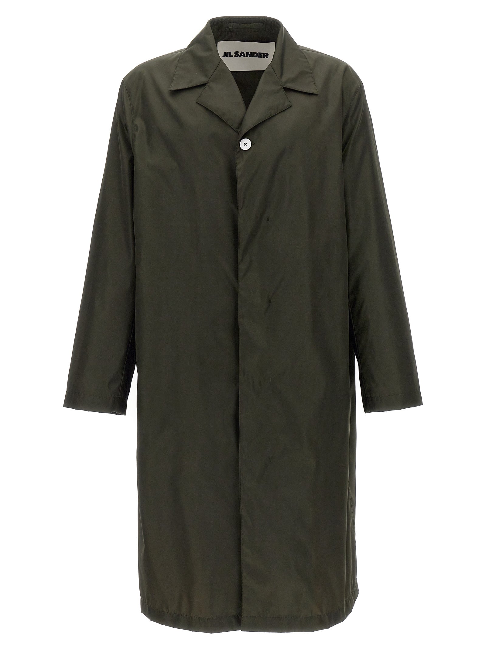 Jil Sander Men Single-Breasted Trench Coat JIL SANDER
