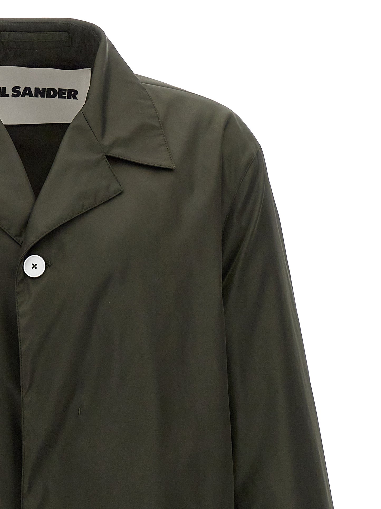 Jil Sander Men Single-Breasted Trench Coat JIL SANDER