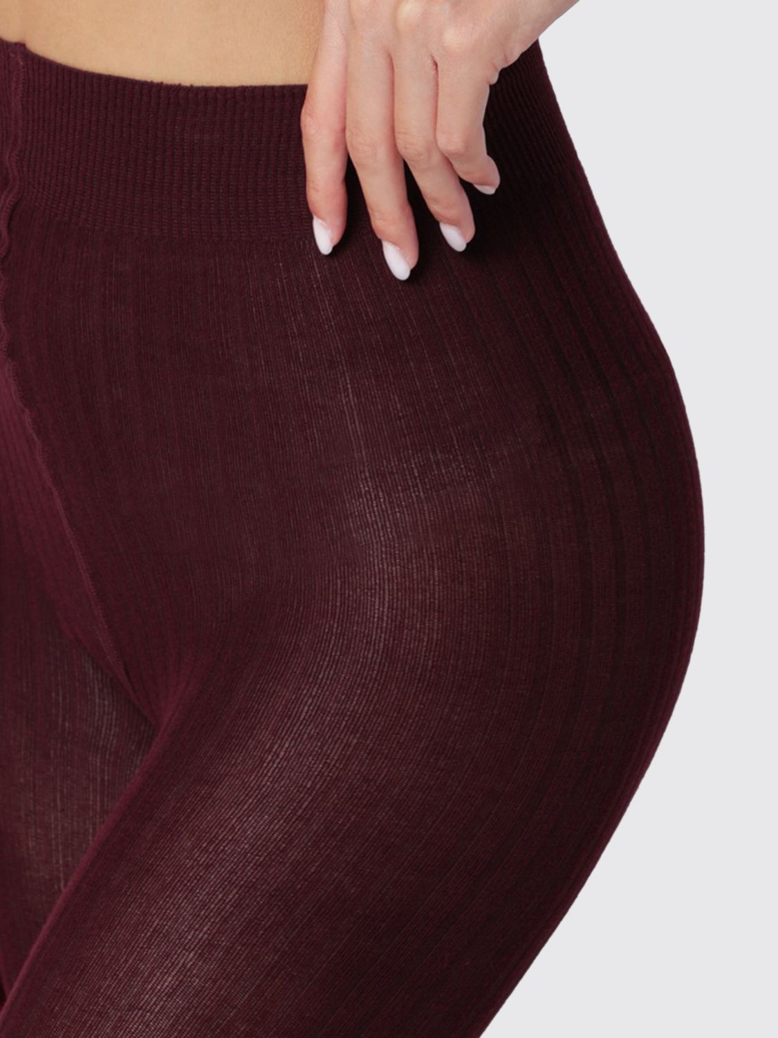 Max Mara Women Max Mara Rib-Knitted Pure Cashmere Tights With Elasticated Waist MAX MARA
