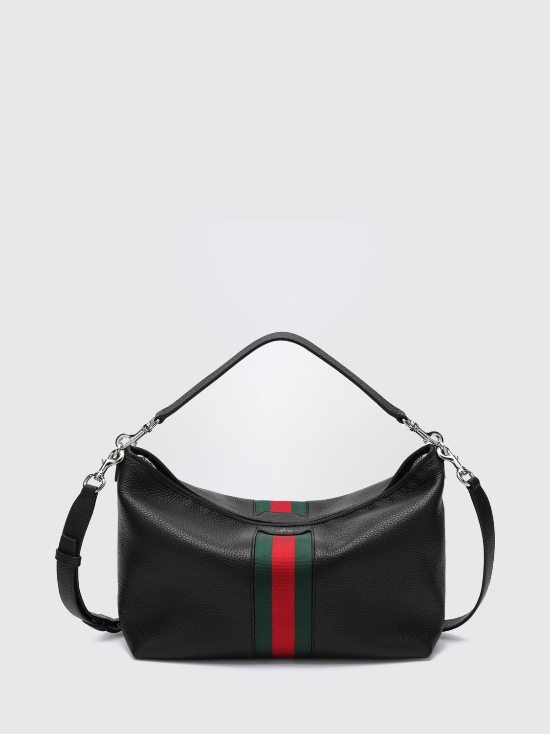 Gucci Men Gucci Grained Calf Leather Crossbody Bag With Gg Monogram GUCCI