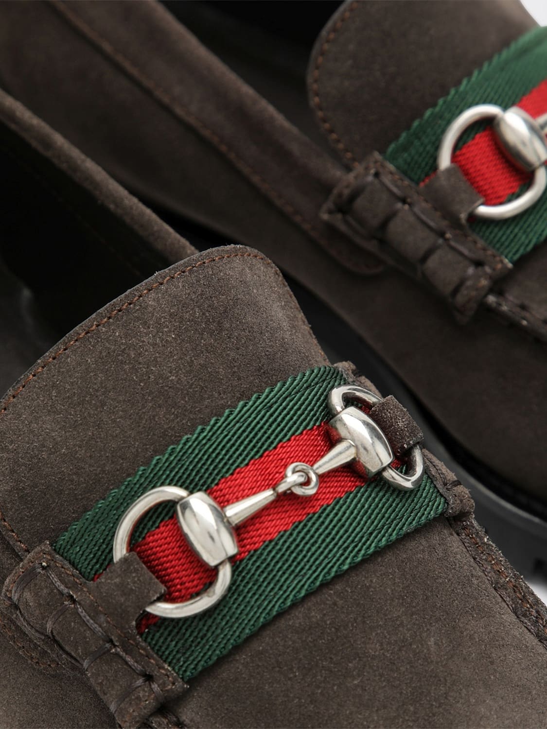 Gucci Men Suede Penny Loafers Gucci With Horsebit Detail GUCCI