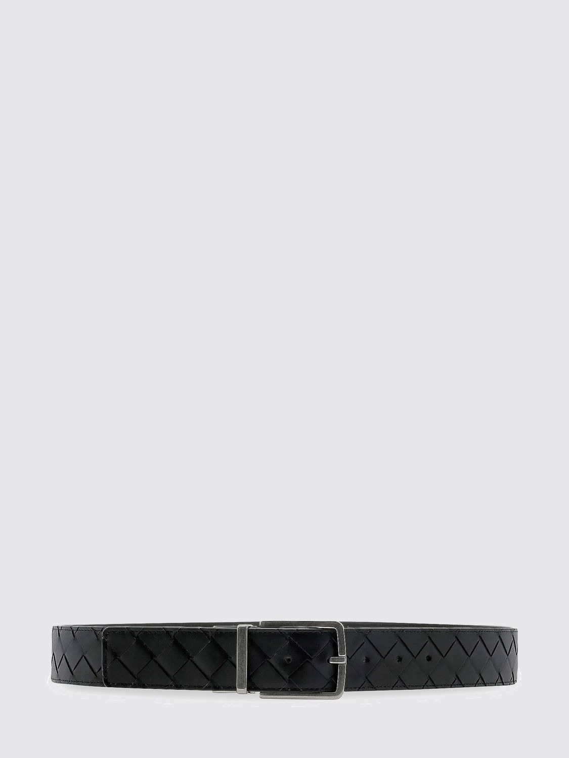 Bottega Veneta Men Intrecciato Woven Leather Belt Bottega Veneta With Pin Buckle BOTTEGA VENETA