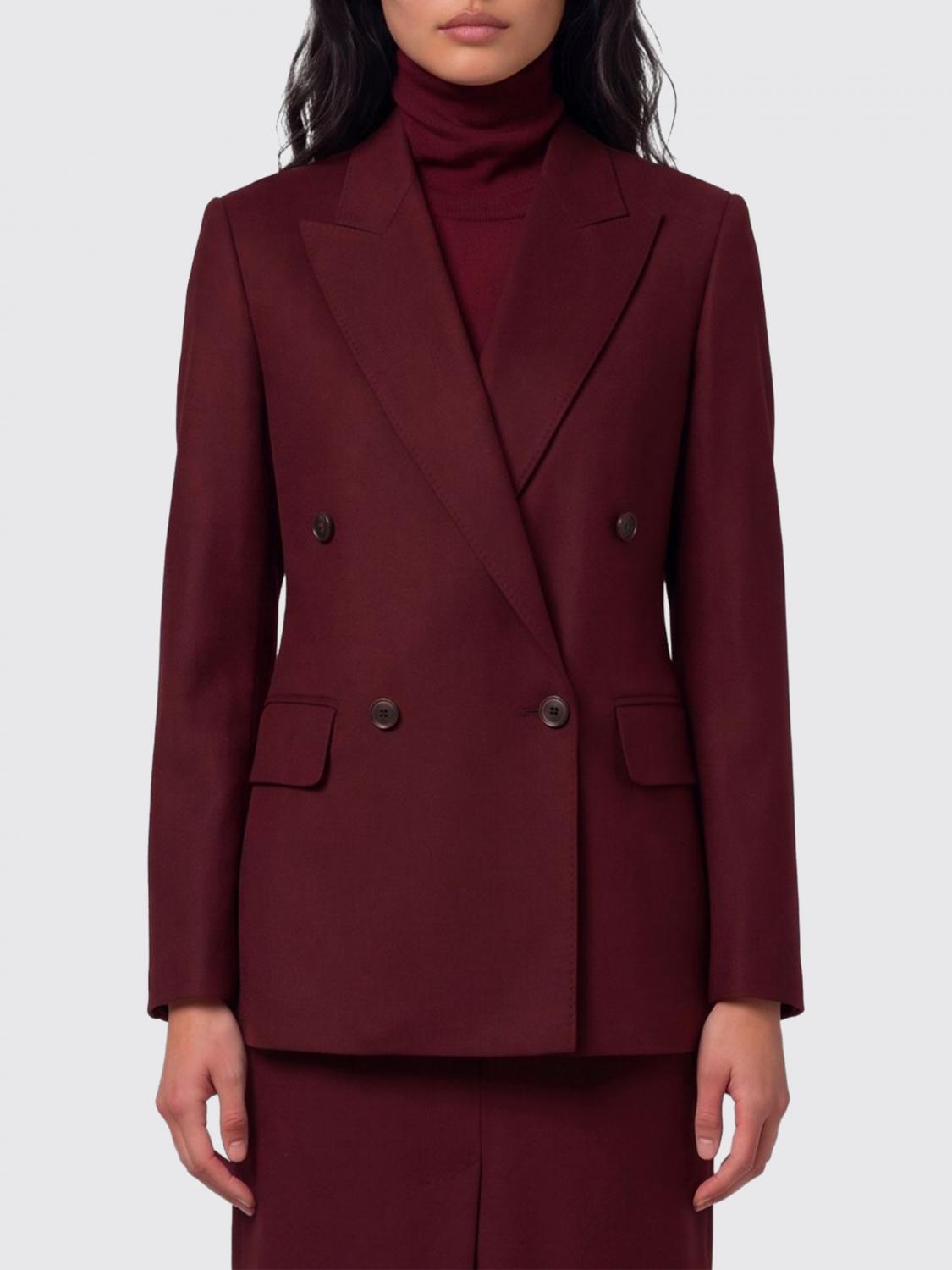 Max Mara Women Max Mara Double-Breasted Wool Blazer With Peak Lapels MAX MARA