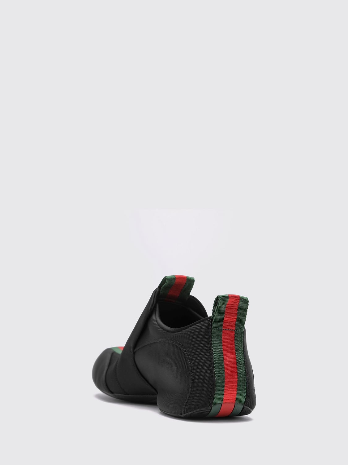Gucci Men Gucci Drip Nylon And Mesh Slip-On Trainers With Web Stripe Motif GUCCI