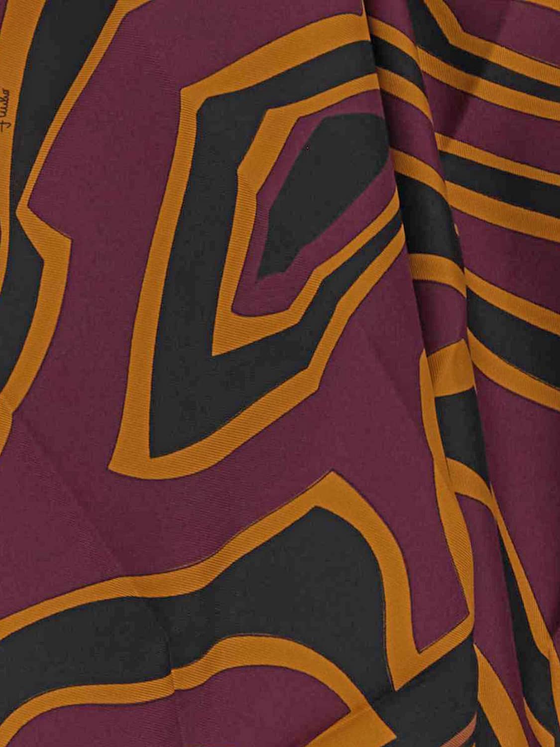 Pucci Women Pucci Asymmetrical Abstract Print Silk Halterneck Top PUCCI