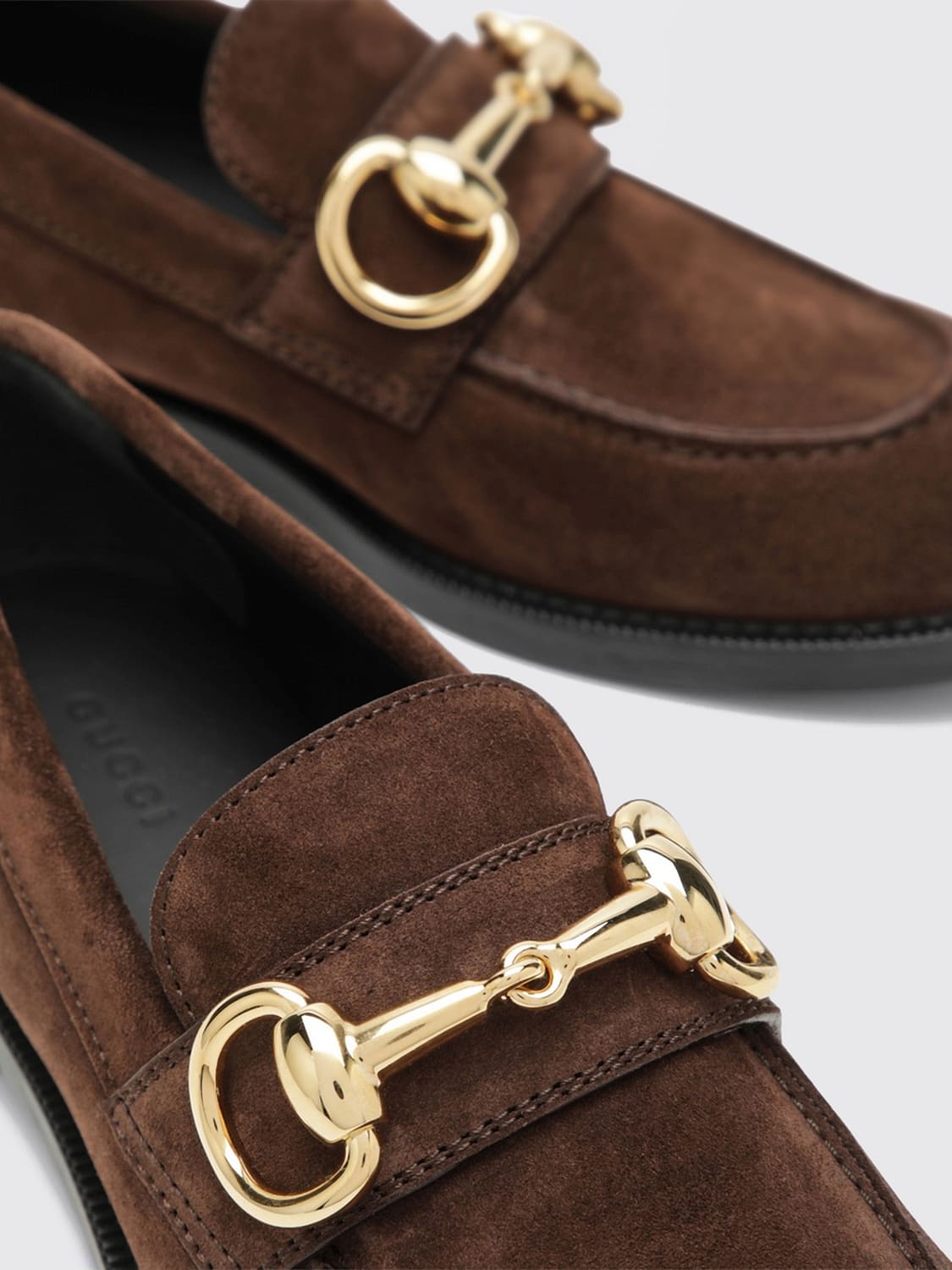 Gucci Women Boulevard Suede Penny Loafers Gucci With Horsebit Detail GUCCI