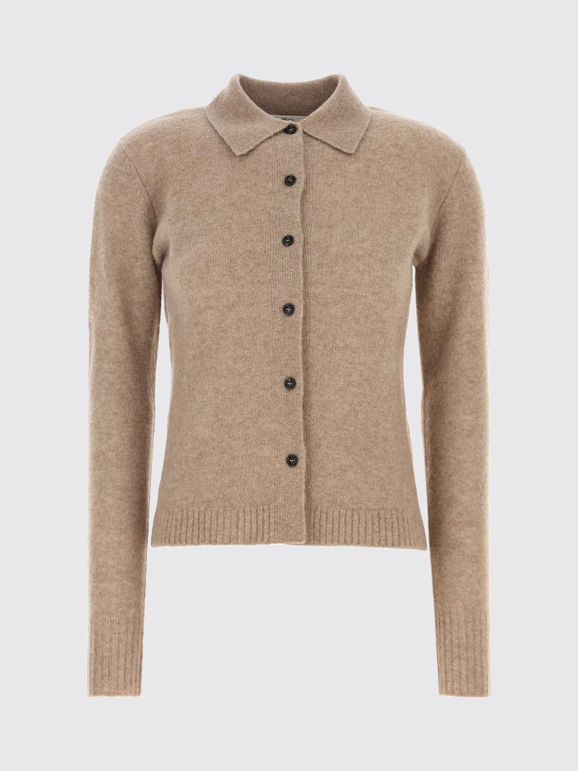 Max Mara Women Polo-Style Max Mara Cardigan In Cashmere Blend With Ribbed Trims MAX MARA