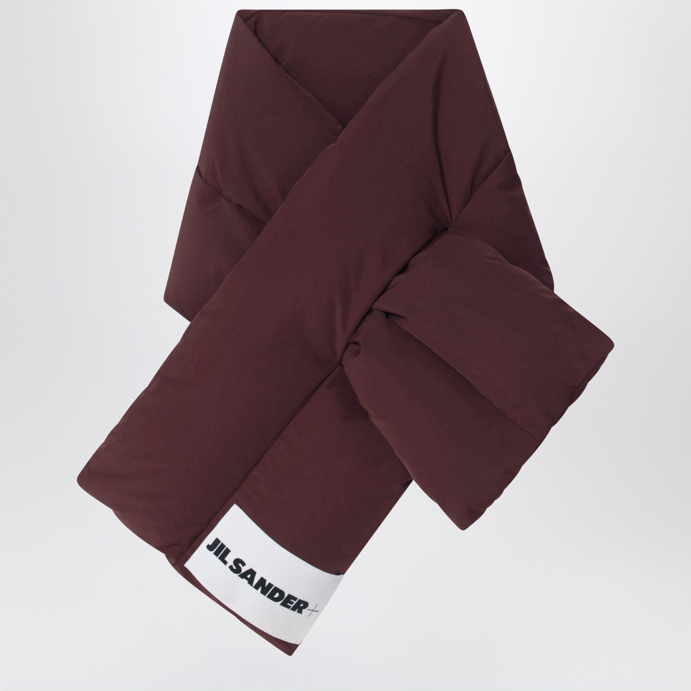 Jil Sander Plum Padded Scarf With Logo Men JIL SANDER