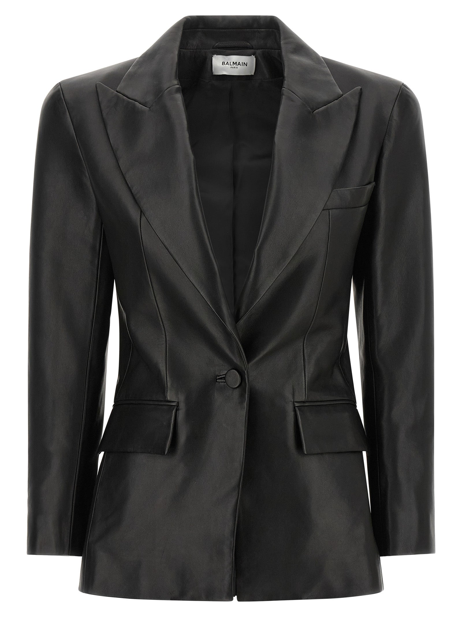Balmain Women Leather Blazer BALMAIN