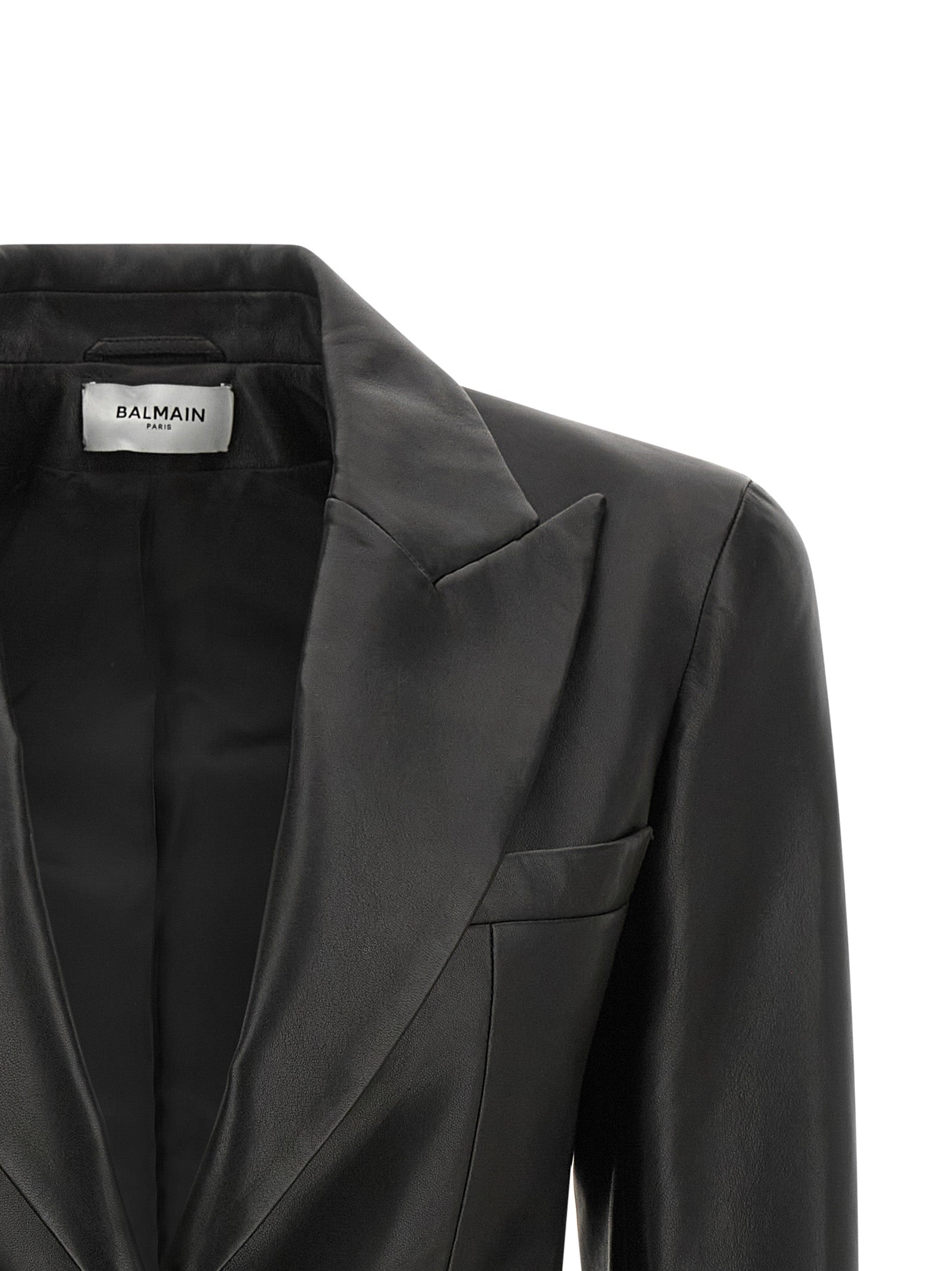 Balmain Women Leather Blazer BALMAIN