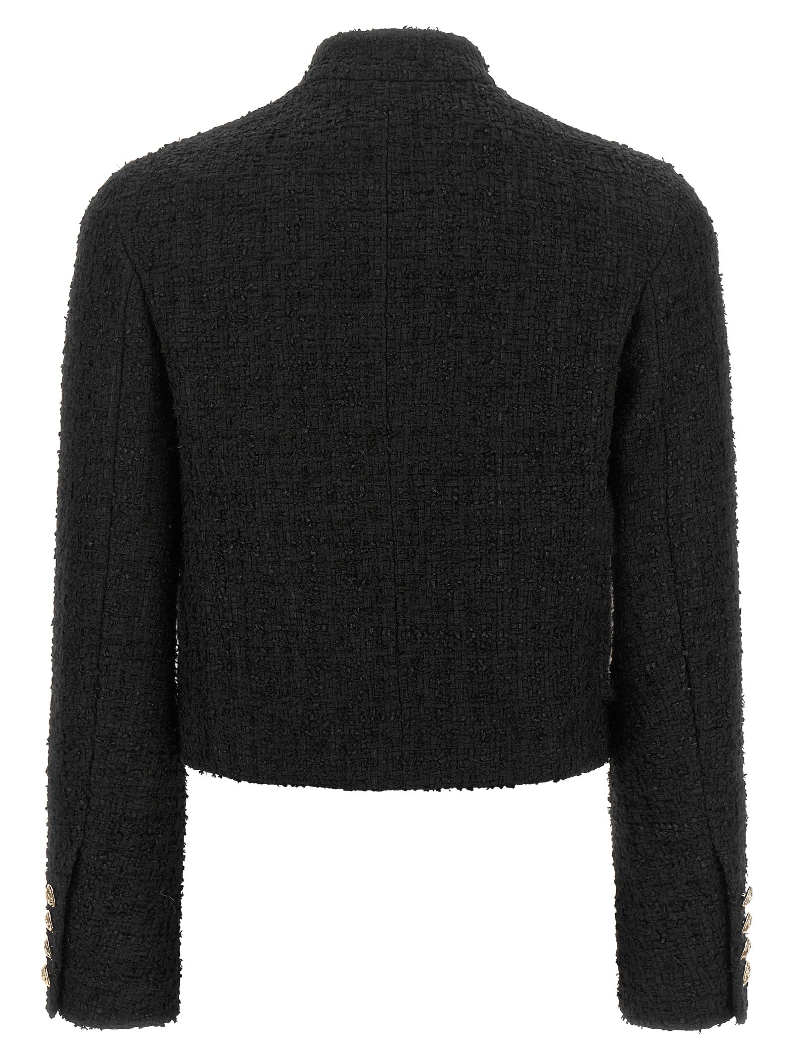 Balmain Women Double-Breasted Tweed Short Jacket BALMAIN