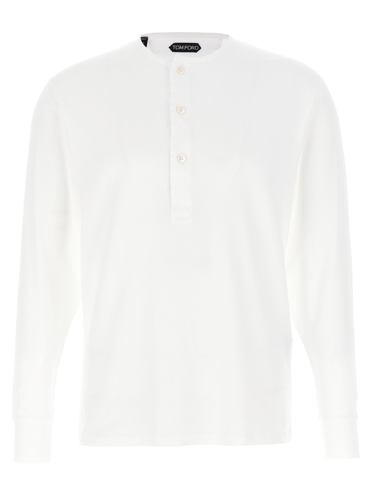 Tom Ford Men Ribbed Cotton T-Shirt TOM FORD